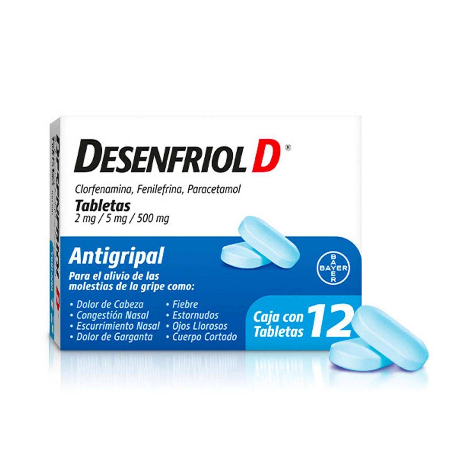 Antigripal Desenfriol D 12 Tabletas 