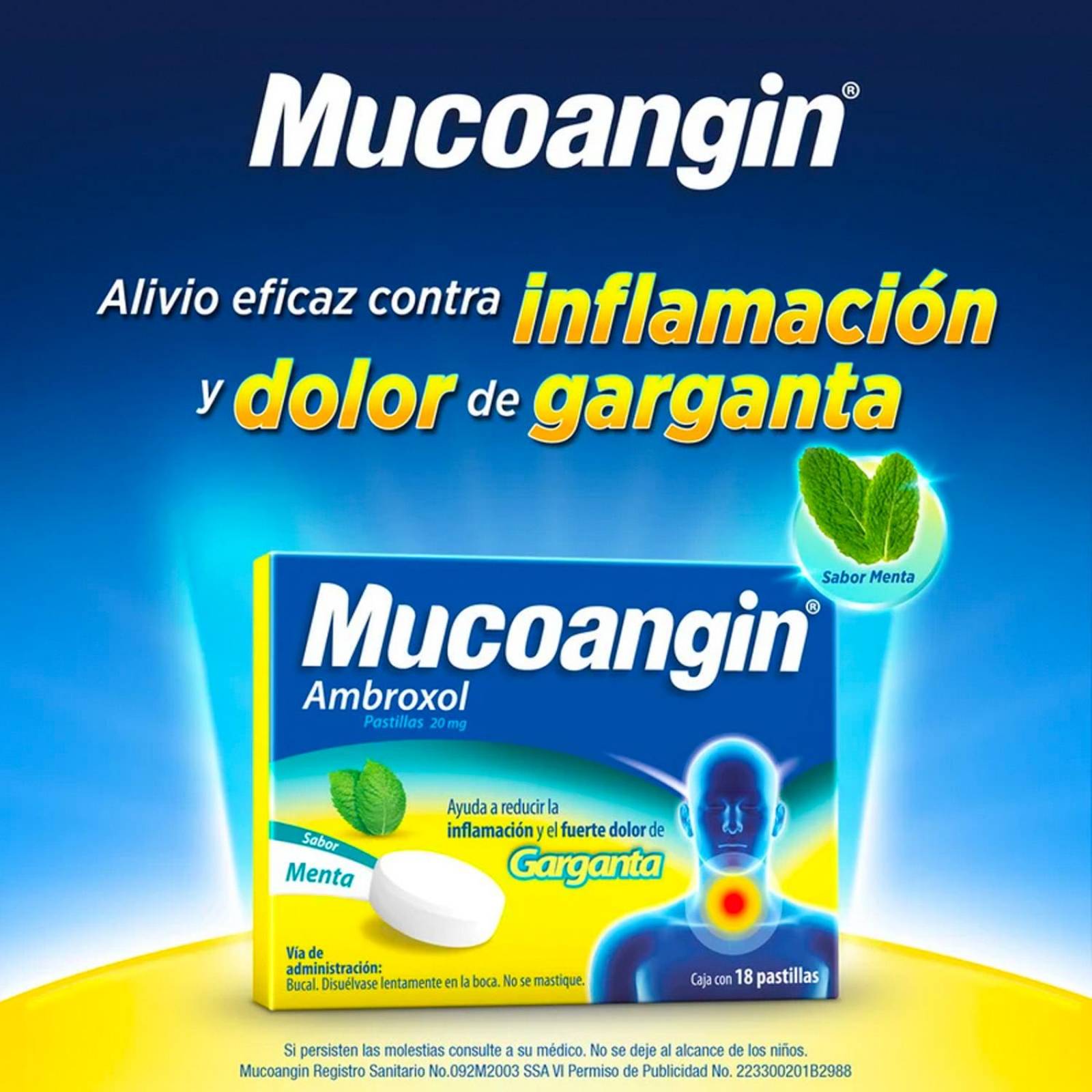 Ambroxol Mucoangin 18 pastillas