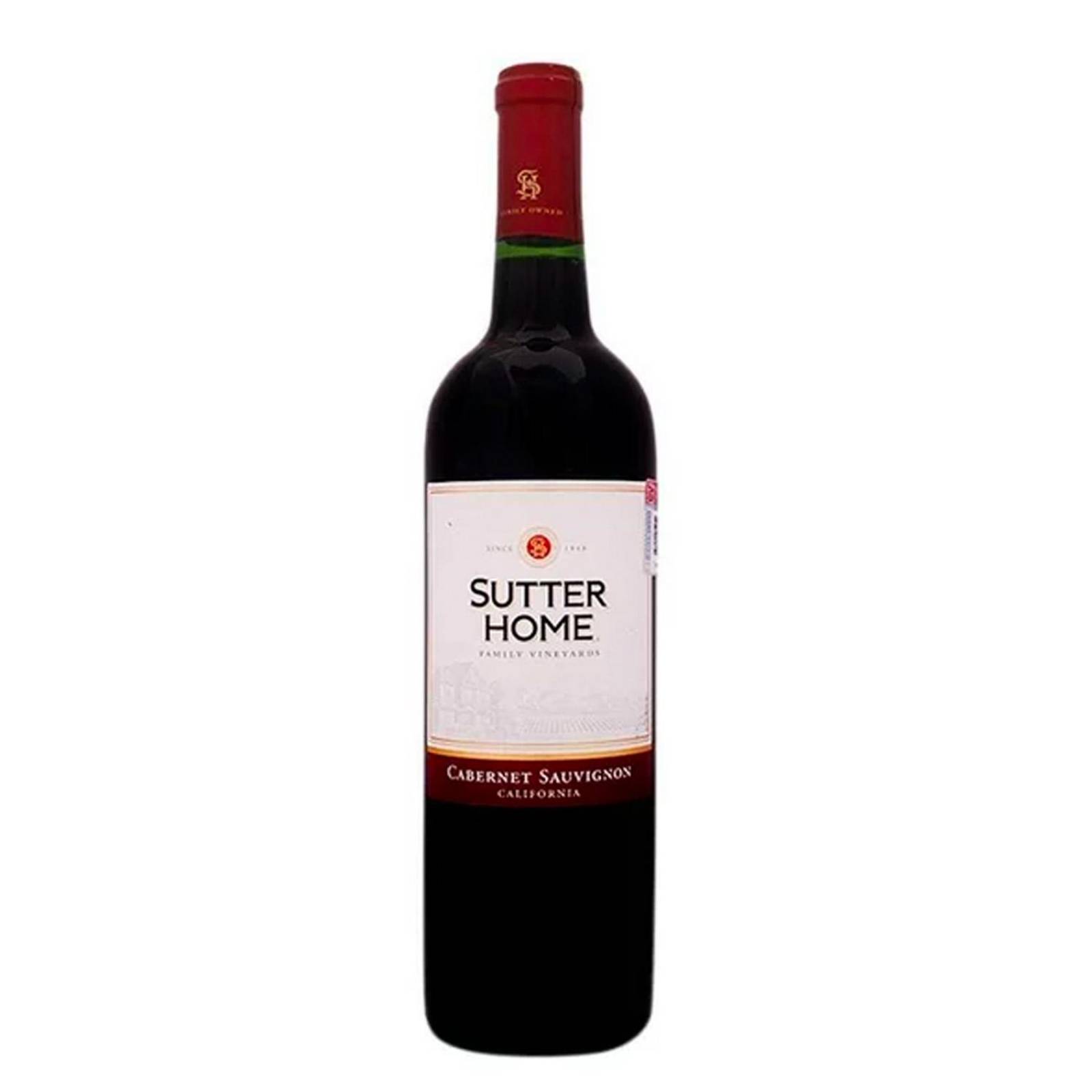 Pack de 6 Vino Tinto Sutter Home Cabernet Sauvignon 750 ml 