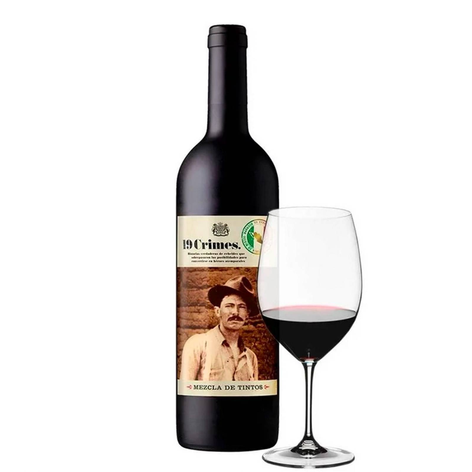 Pack de 2 Vino Tinto 19 Crimes Mezcla de Tintos 750 ml 