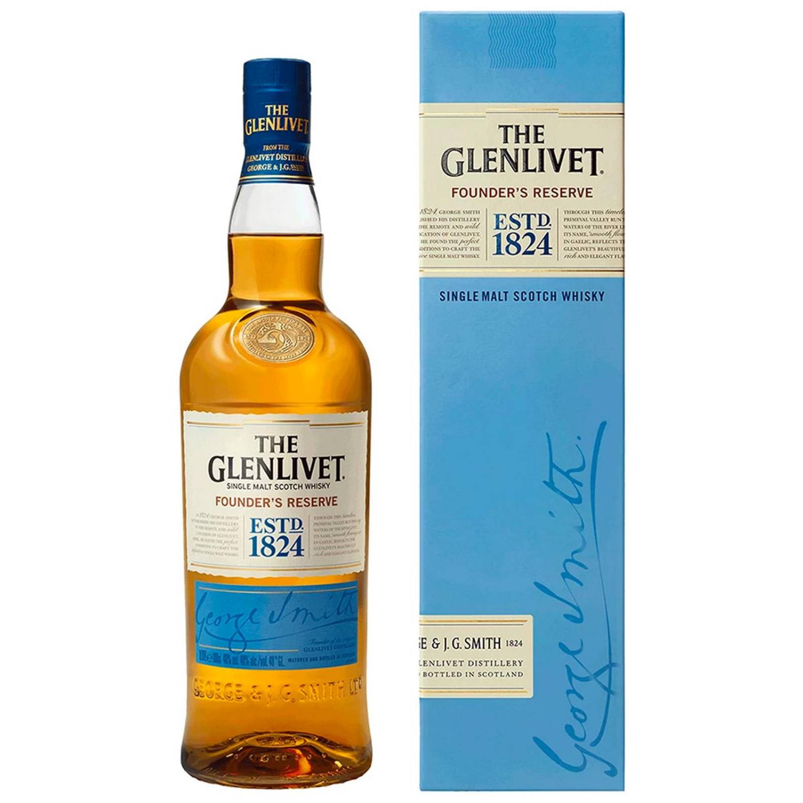 Pack de 12 Whisky The Glenlivet Founders Reserve 700 ml 