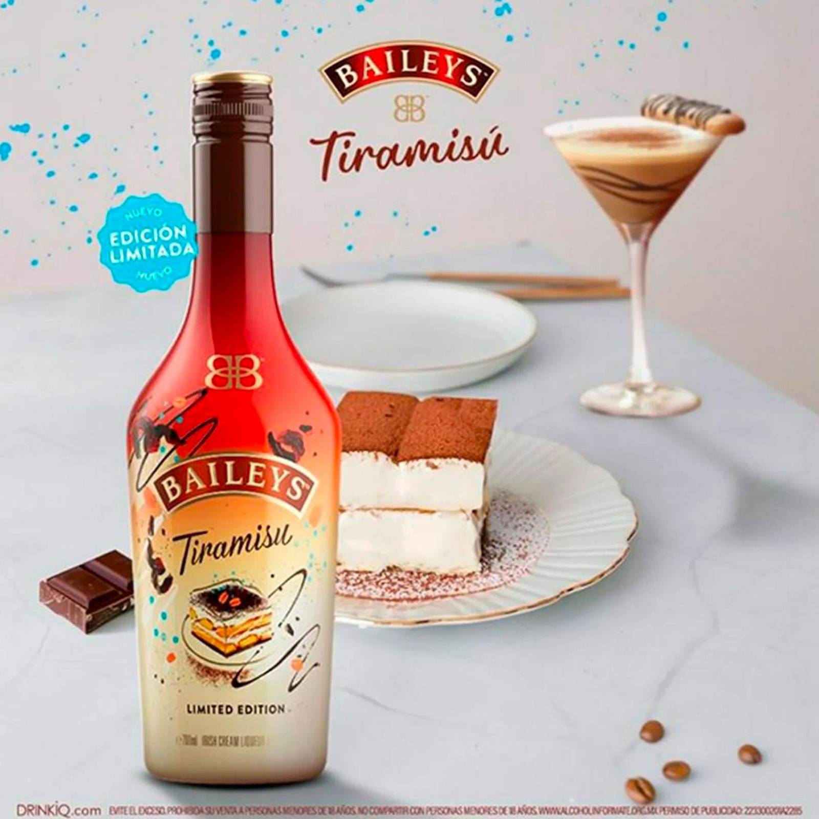 Pack de 6 Crema de Whisky Baileys Tiramisu 700 ml