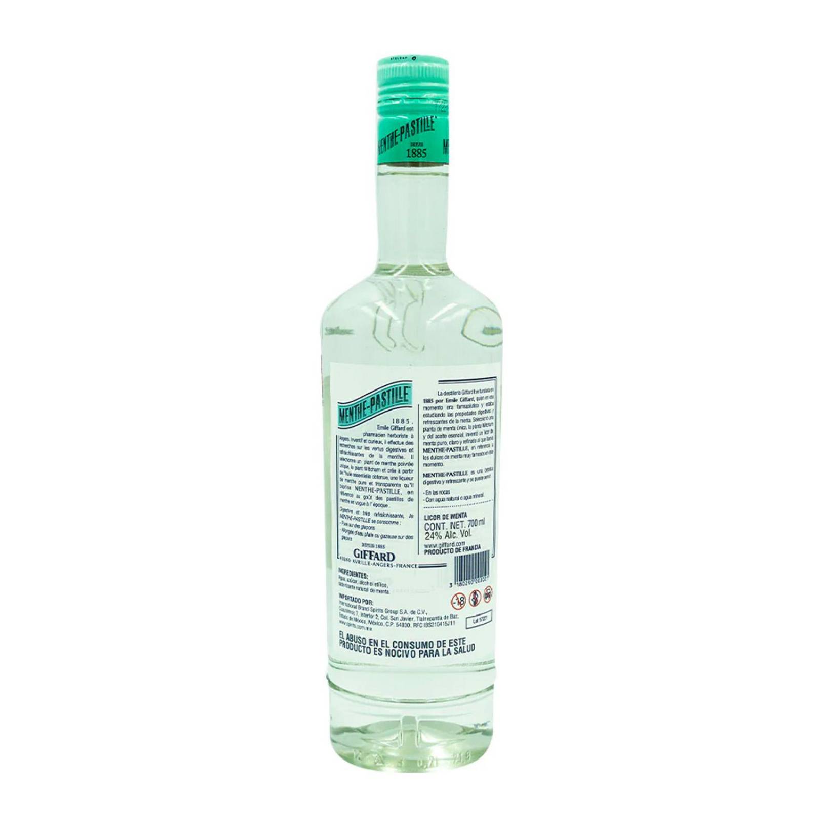 Licor Giffard Menthe Pastille 700 ml 