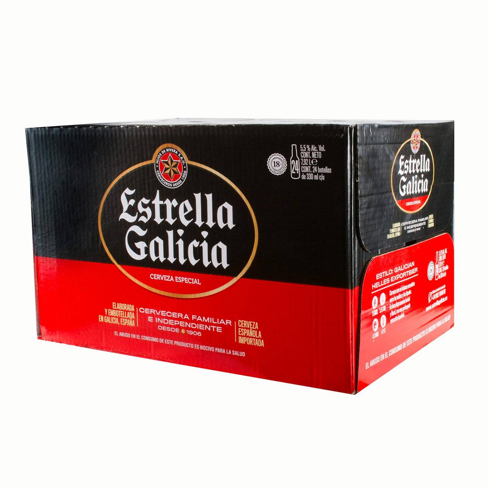 Pack de 24 Cerveza Estrella Galicia Especial 330 ml 