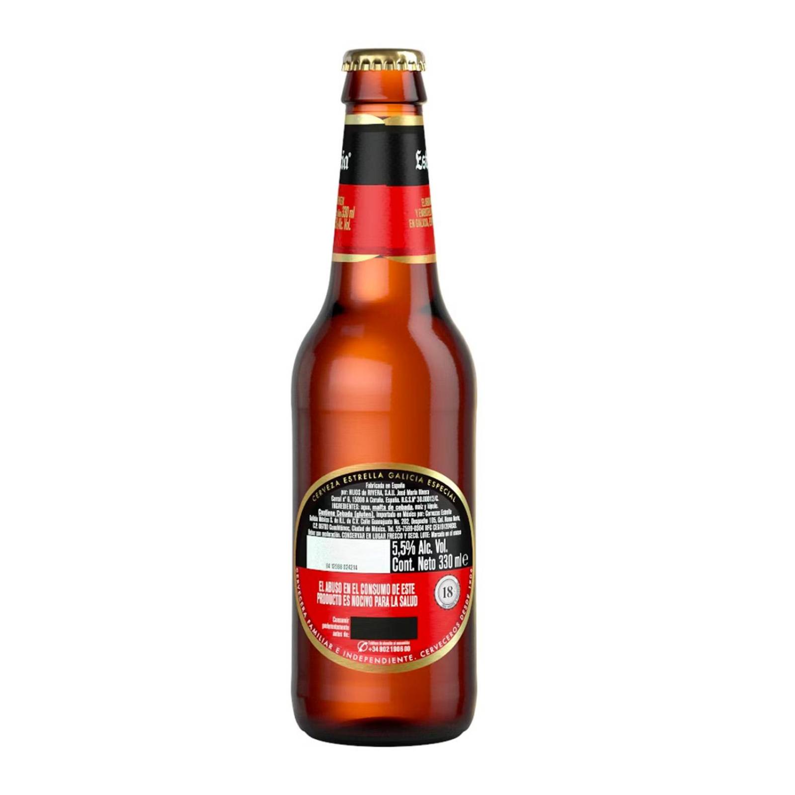 Pack de 24 Cerveza Estrella Galicia Especial 330 ml 