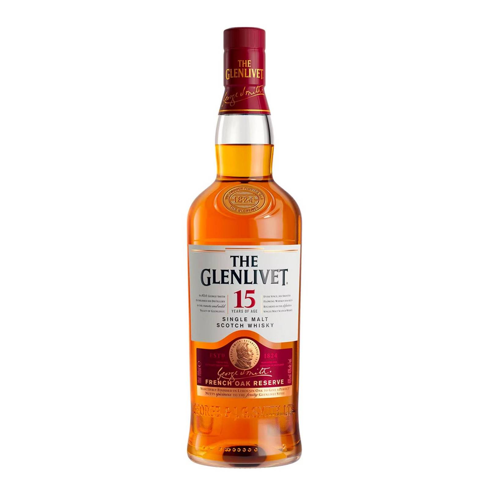 Pack de 12 Whisky The Glenlivet 15 años 700 ml 
