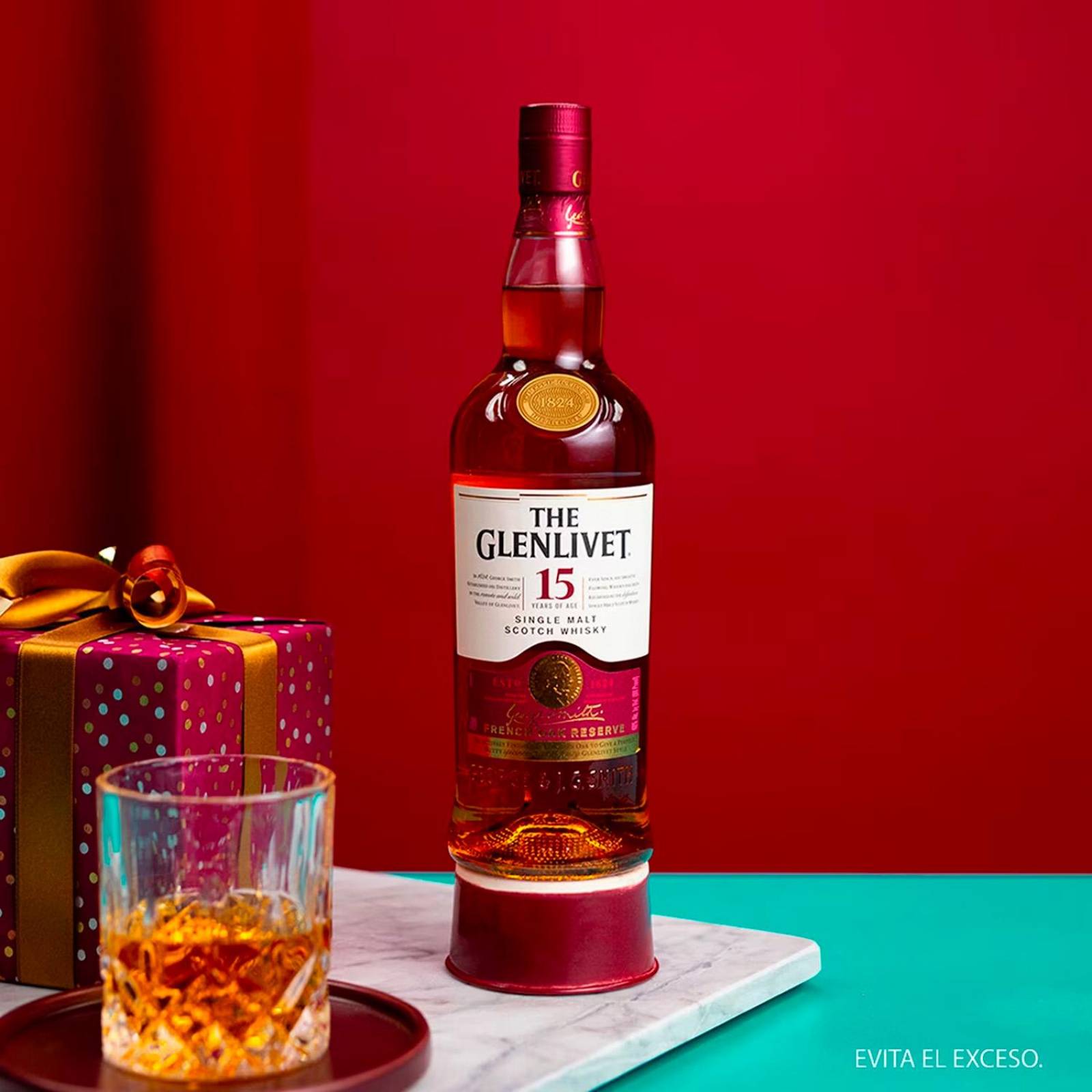Pack de 12 Whisky The Glenlivet 15 años 700 ml 