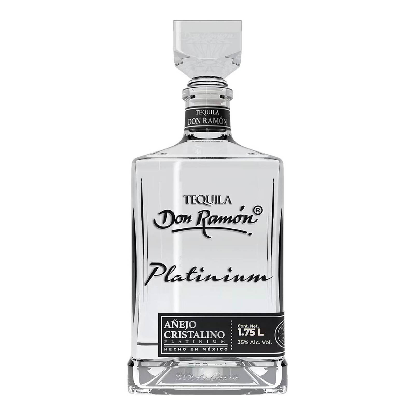 Pack de 6 Tequila Don Ramón Platinium Añejo Cristalino 1.75 L 