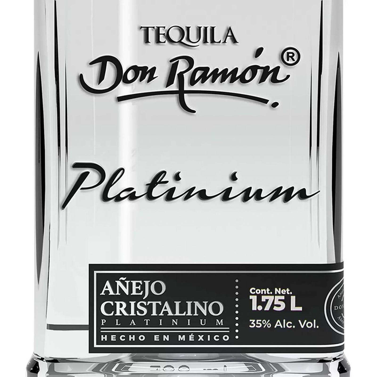 Pack de 6 Tequila Don Ramón Platinium Añejo Cristalino 1.75 L 