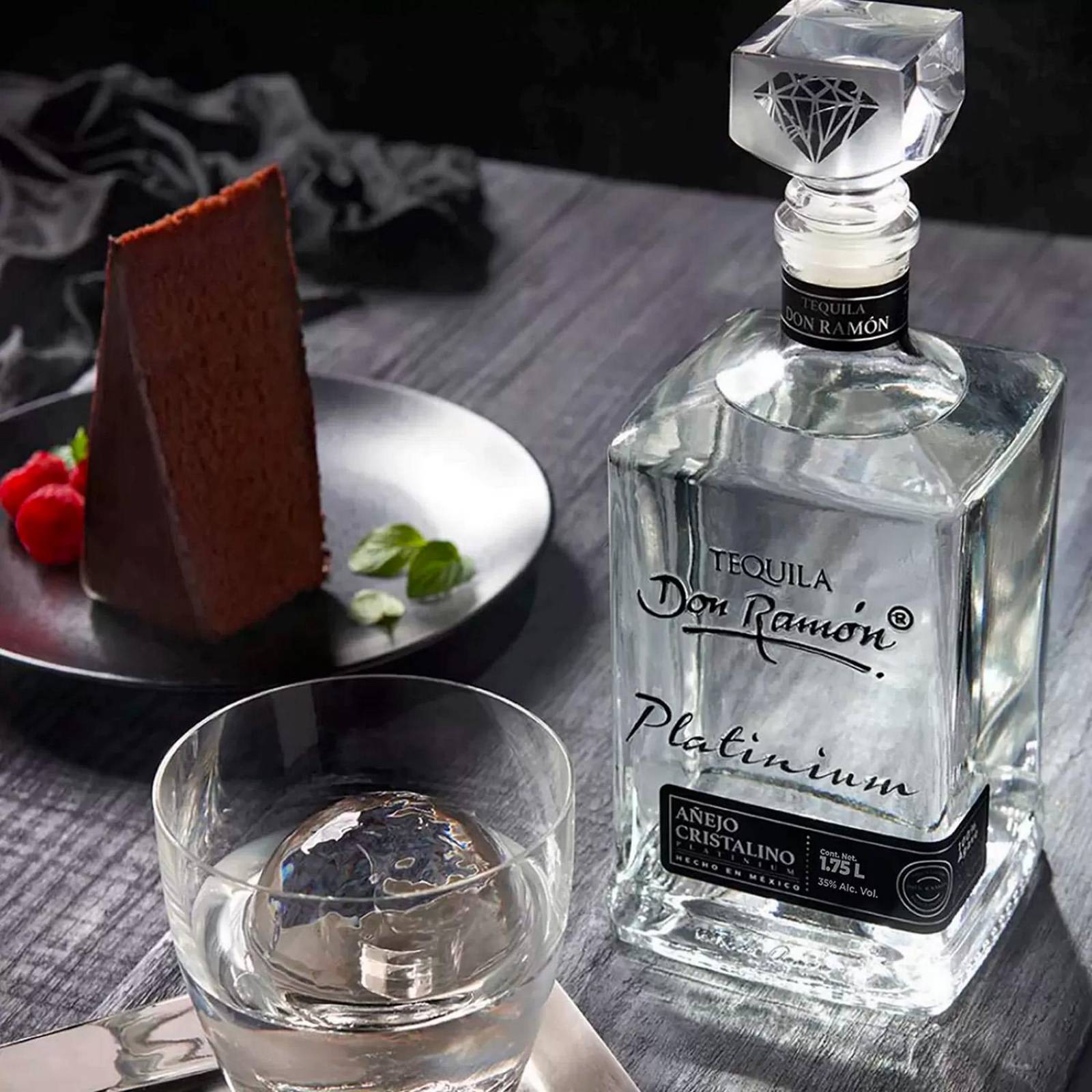Pack de 6 Tequila Don Ramón Platinium Añejo Cristalino 1.75 L 