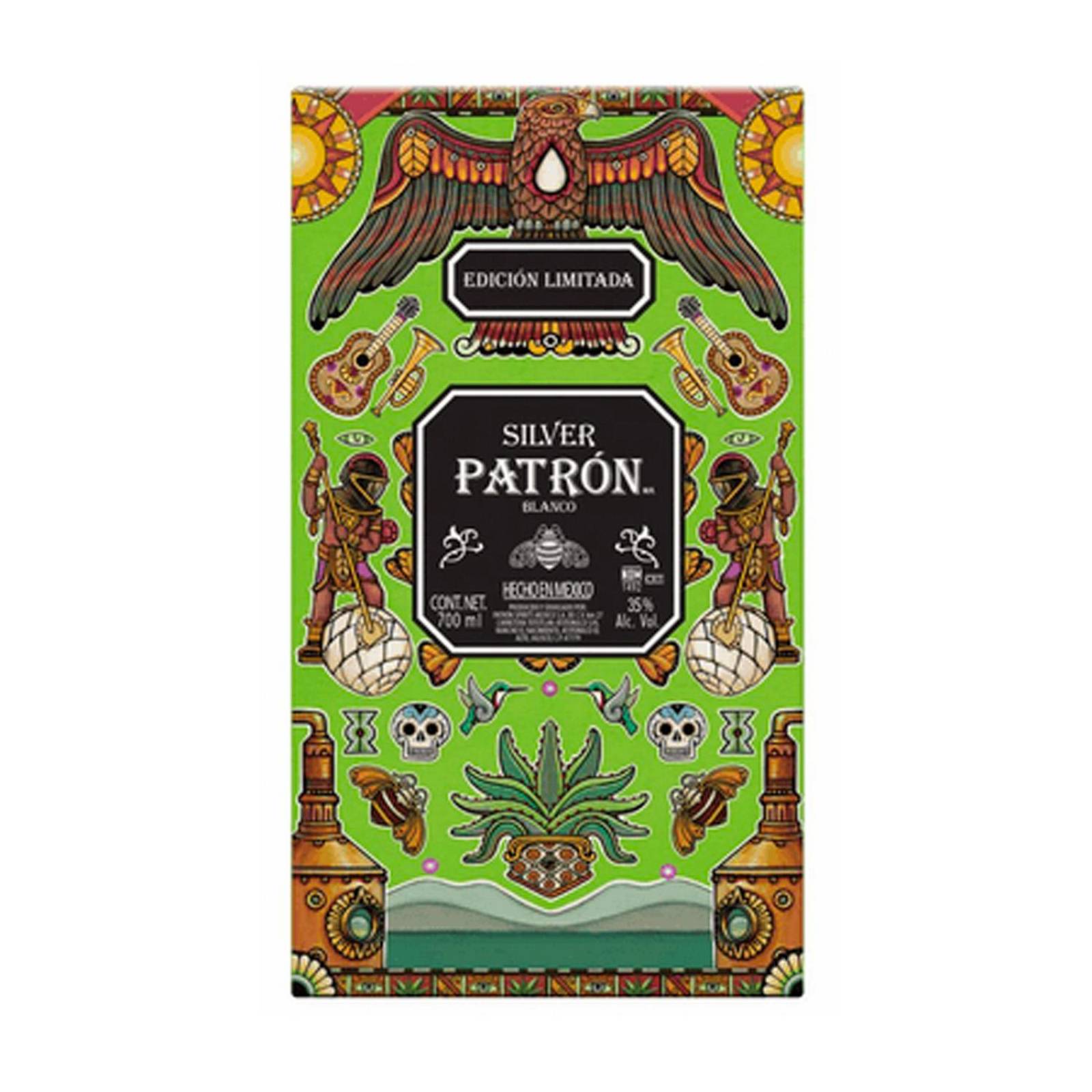 Pack de 4 Tequila Patrón Silver Edicion Sergio Perez 700 ml 