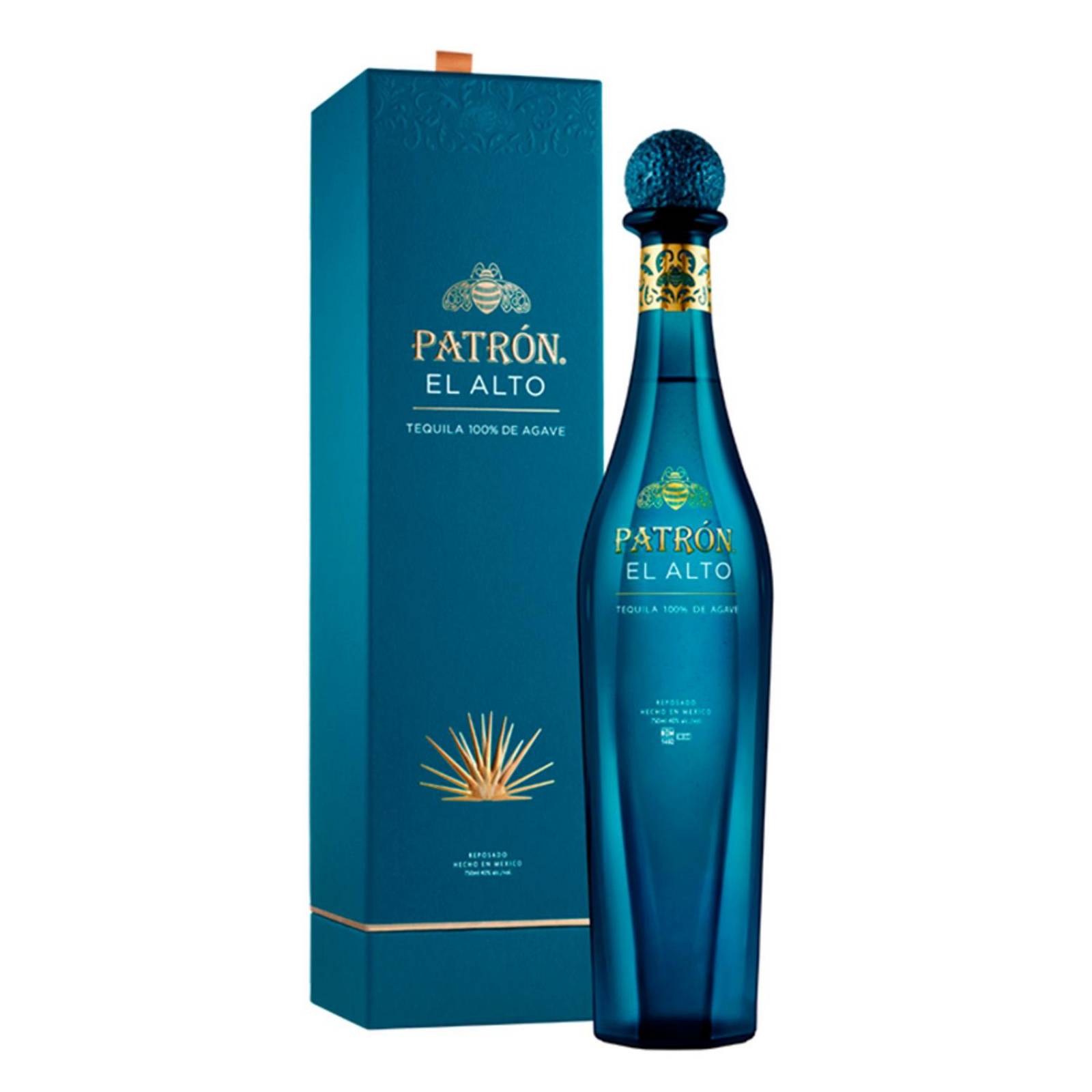 Paquete de 3 Tequila Patrón El Alto Reposado 750 ml