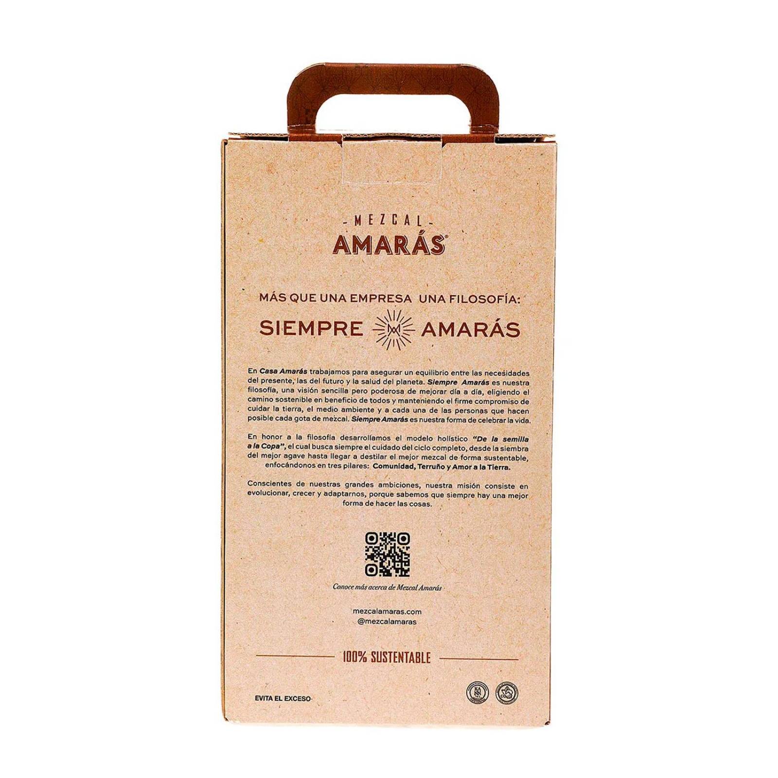 Pack de 2 Mezcal Amaras Joven Espadin 750 ml + Espadin-Tobala 200 ml 
