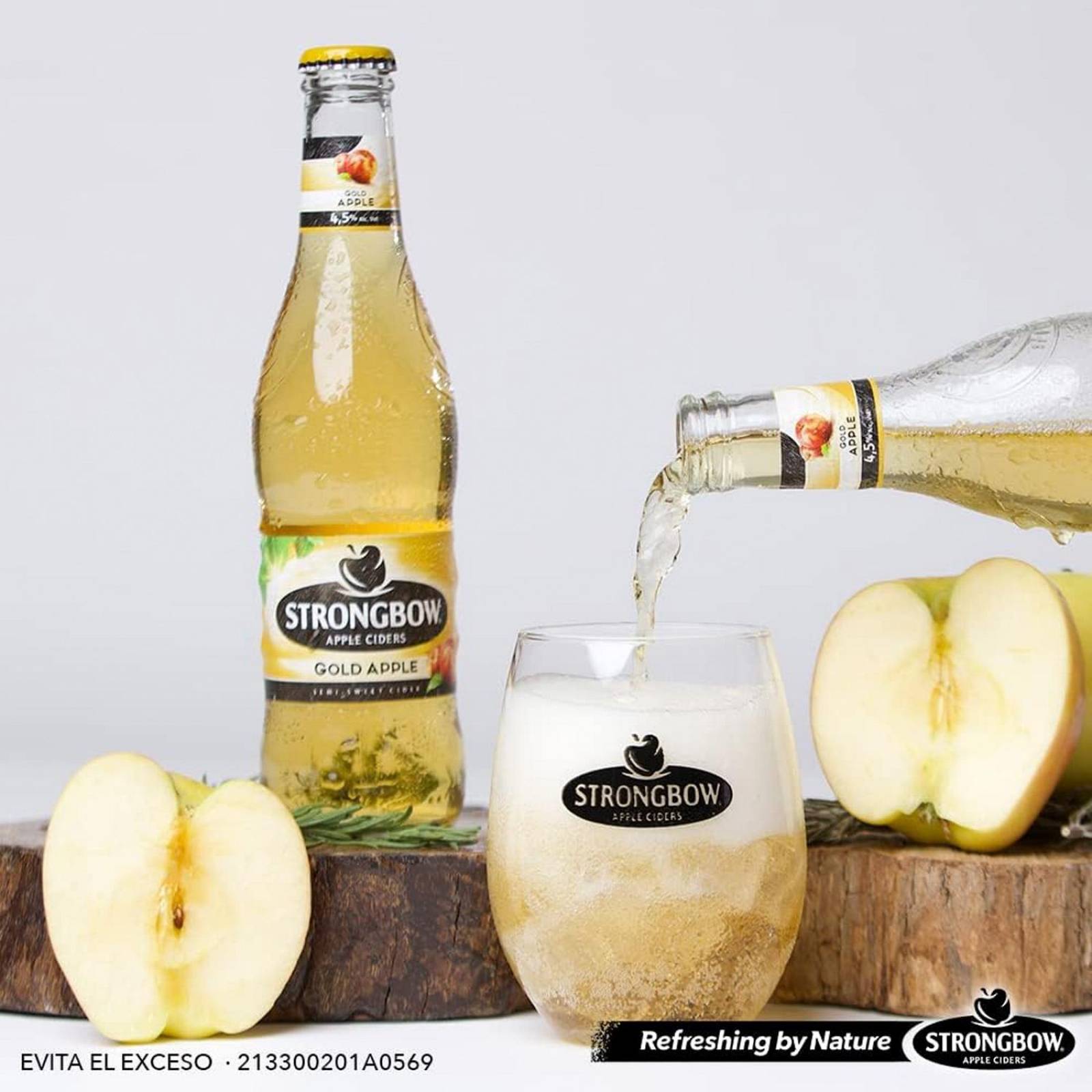 Pack de 12 Bebida alcohólica Strongbow Apple Ciders Gold 330 ml