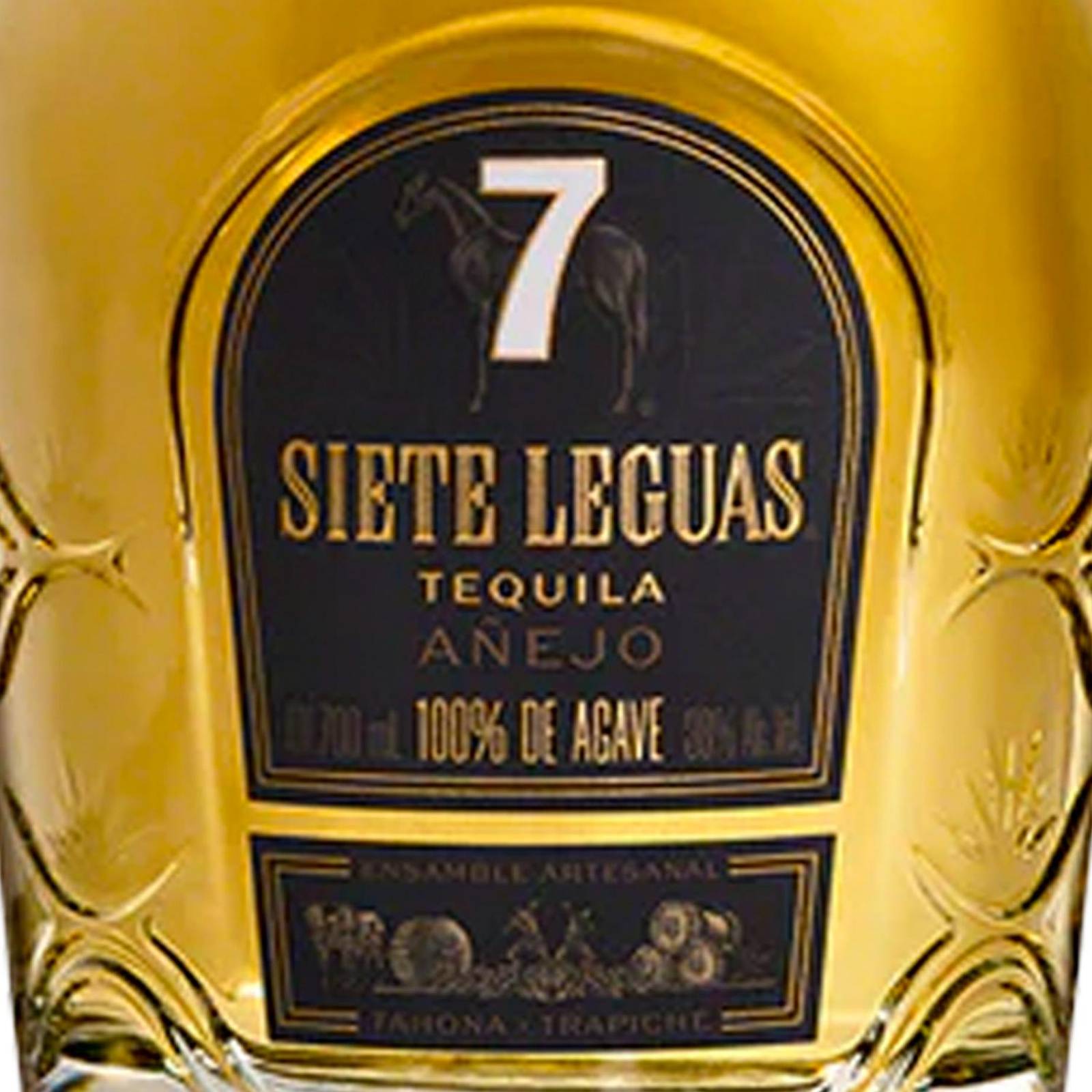 Paquete de 3 Tequila 7 Leguas Añejo 700 ml 