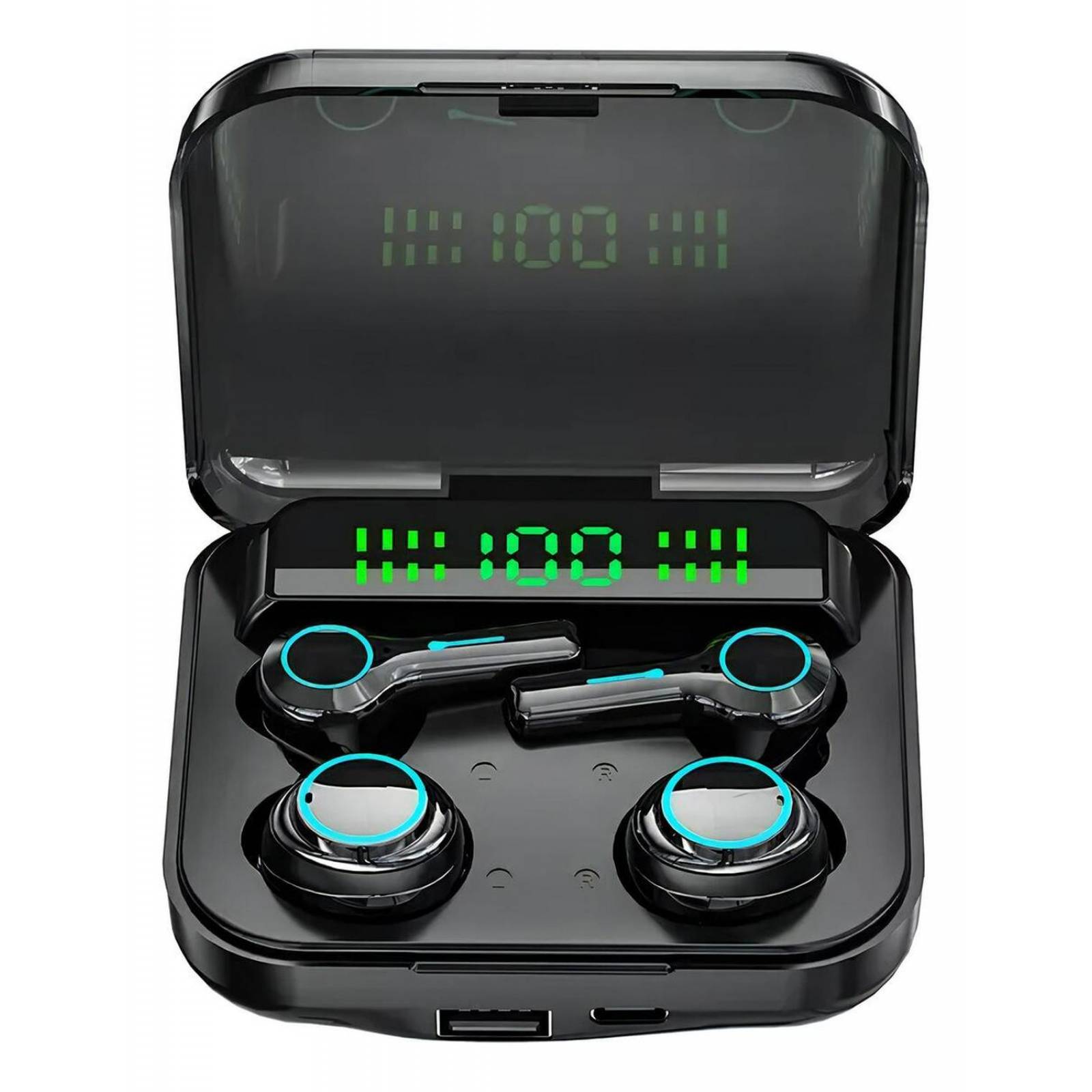 Set de Audifonos Tws Inalambricos Con Estuche de Carga ET008 