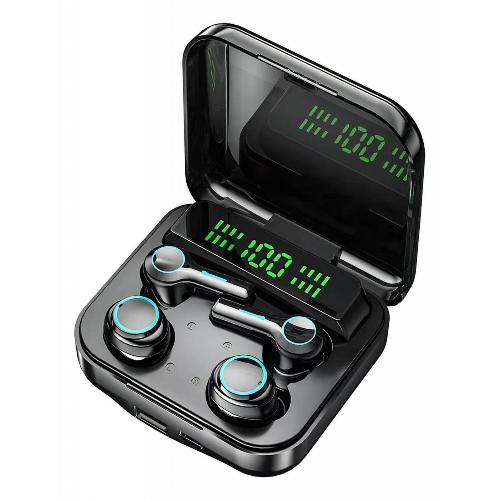 Set de Audifonos Tws Inalambricos Con Estuche de Carga ET008 