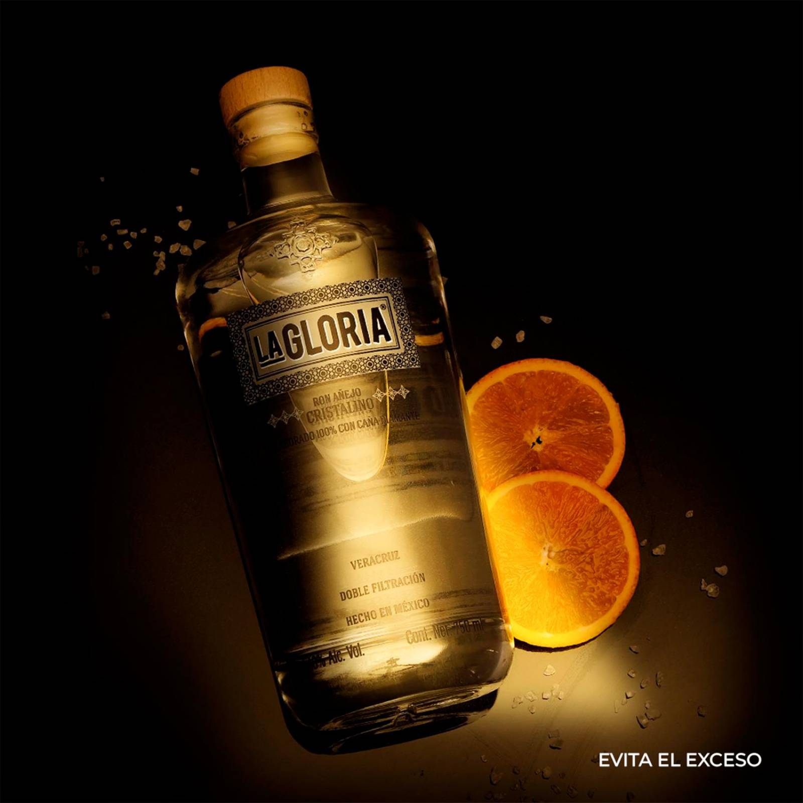 Ron La Gloria Añejo Cristalino 750 ml 