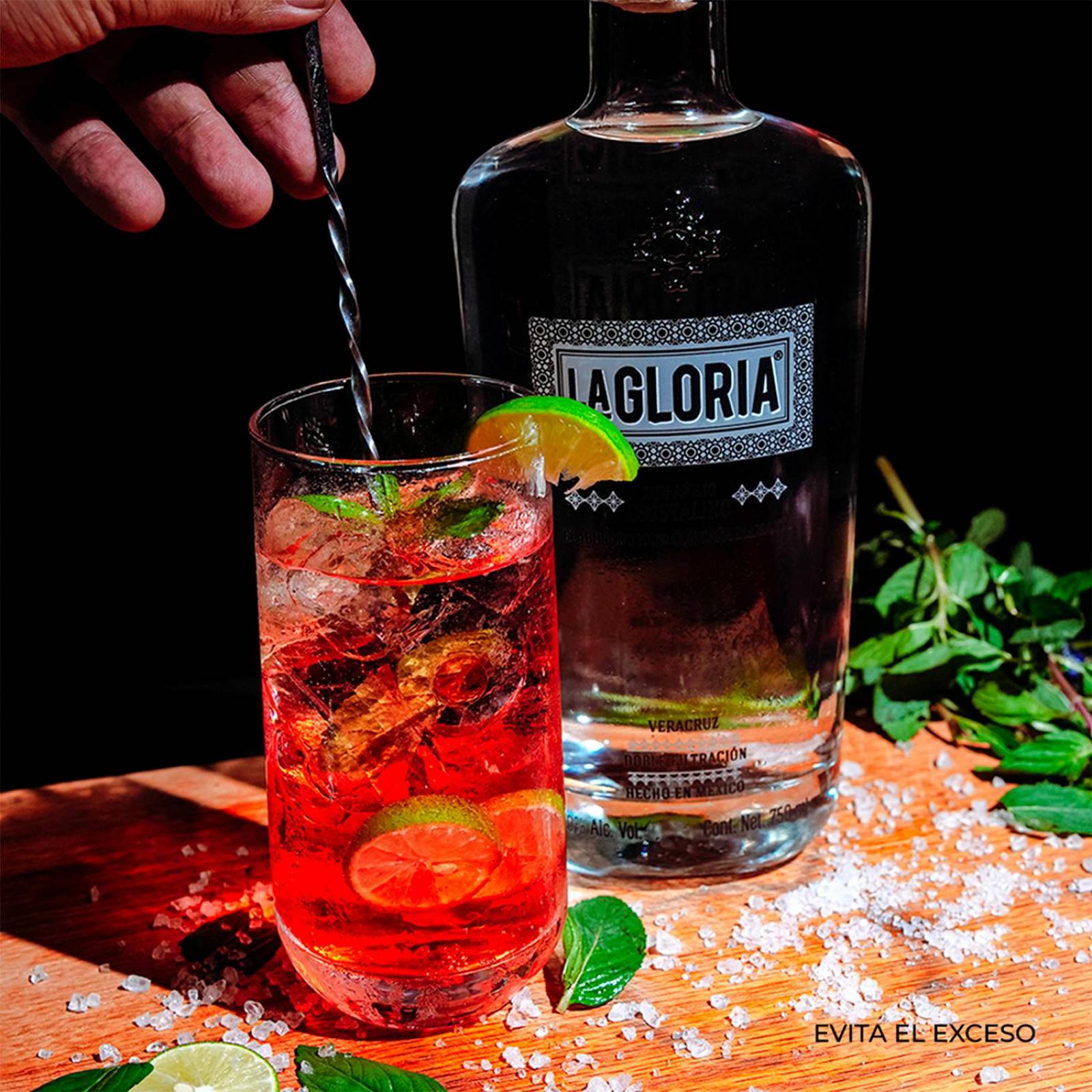 Ron La Gloria Añejo Cristalino 750 ml 