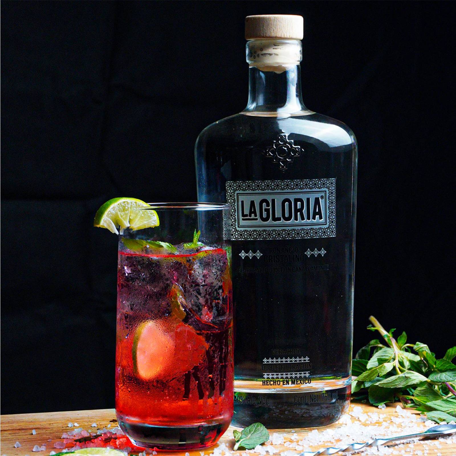 Ron La Gloria Añejo Cristalino 750 ml 