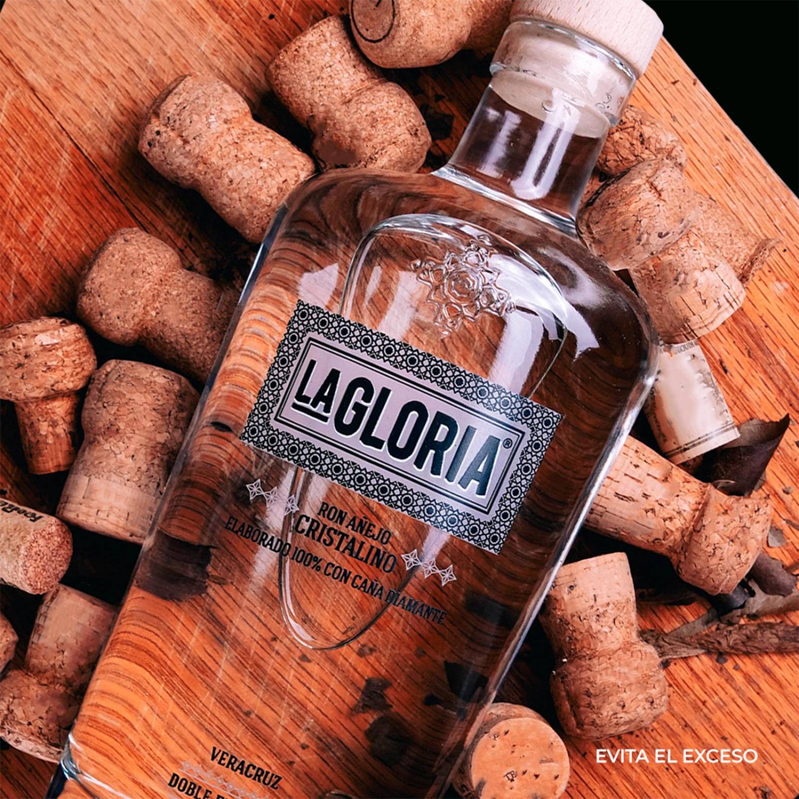 Ron La Gloria Añejo Cristalino 750 ml 