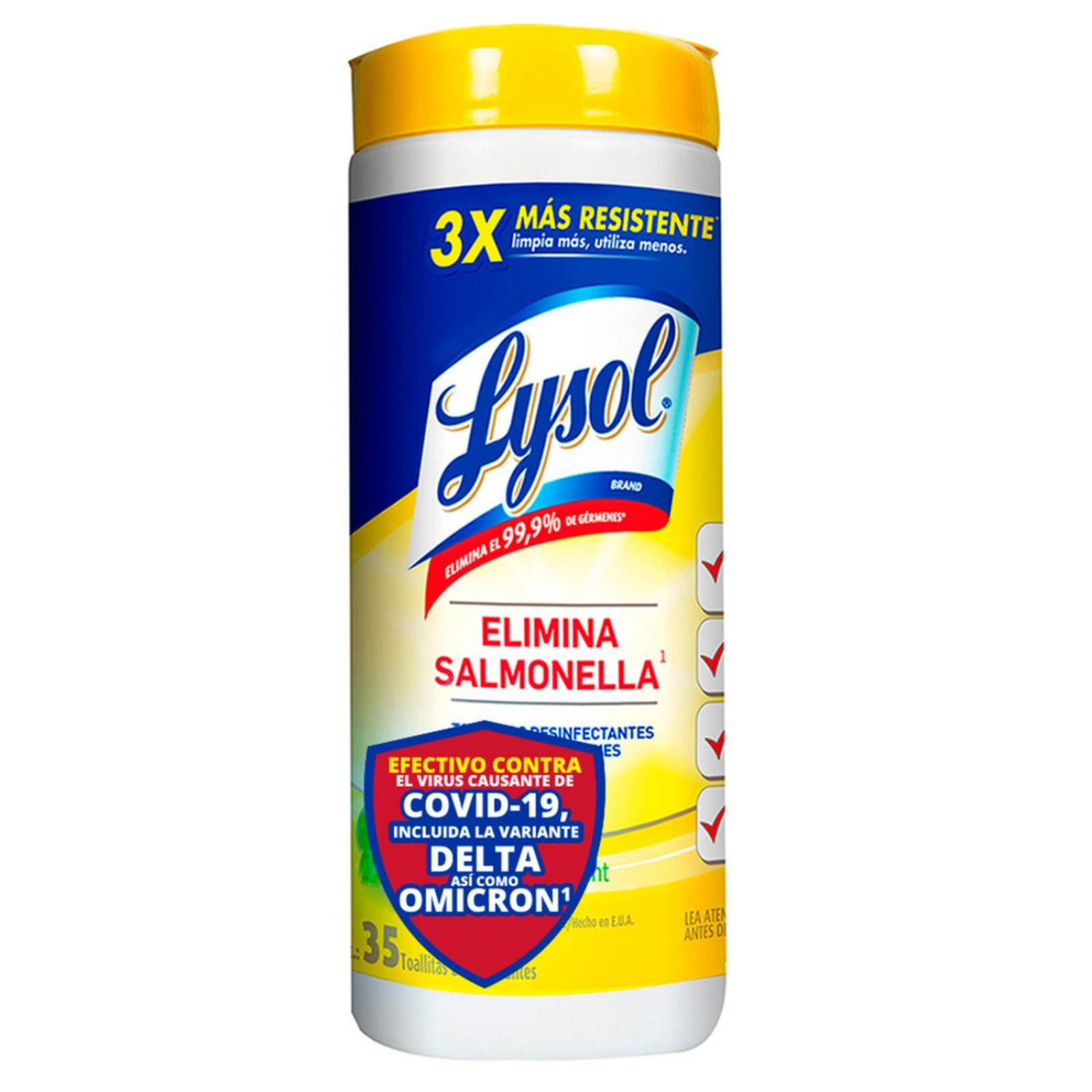 Toallitas Desinfectantes Lysol para Superficies Citrus 35pzs 