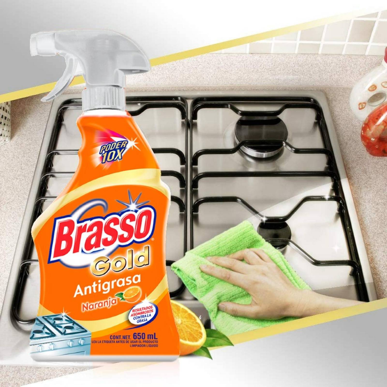 Pack Limpieza Cocina Brasso + Toallitas Lysol + Harpic Baños 