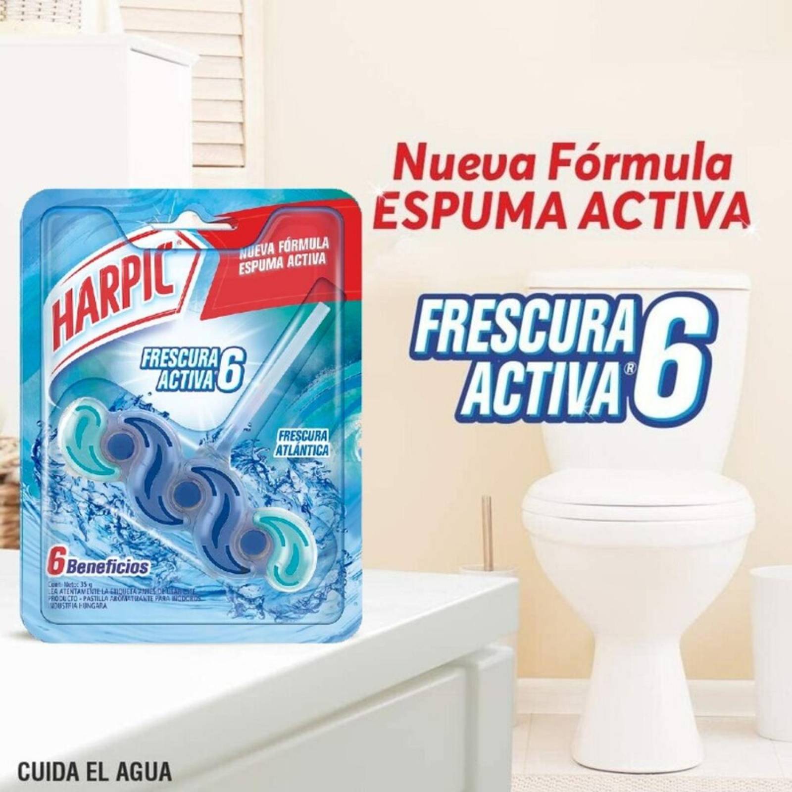 Canastilla Harpic para Inodoro Frescura Atlántica 35 g