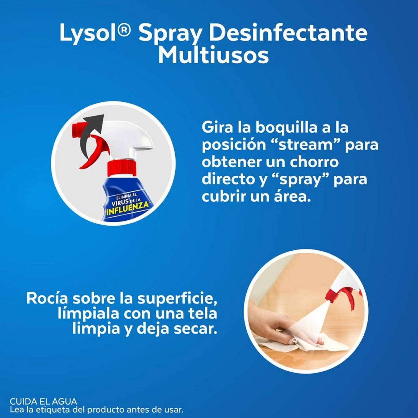 Desinfectante Multiusos Lysol en Spray 650 ml