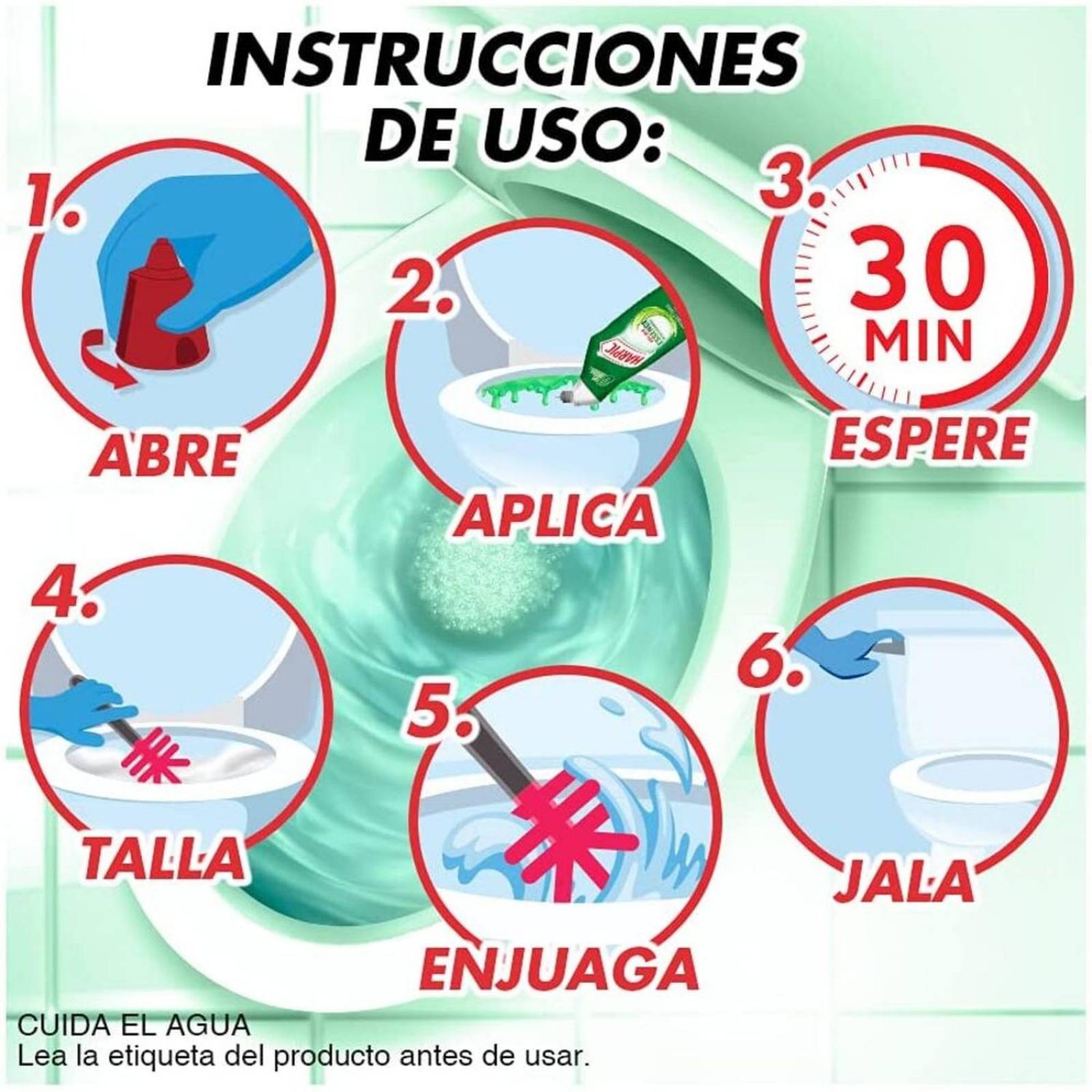 Desinfectante Harpic para Inodoros Gel Bio Essence 750 ml