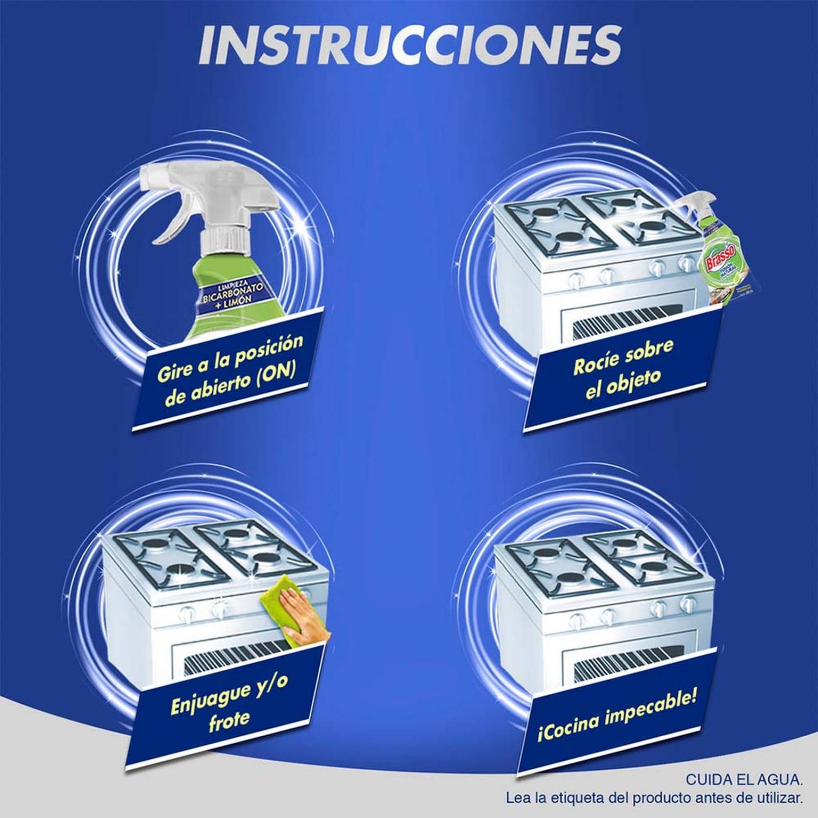 Desengrasante Brasso para Cocina Fusión Natural 600 ml 