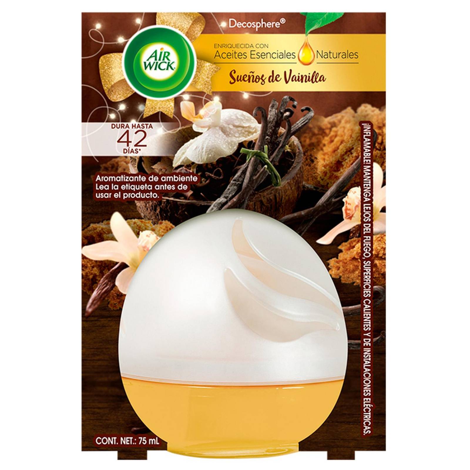 Aromatizante Air Wick Decosphere Vainilla 75 ml 