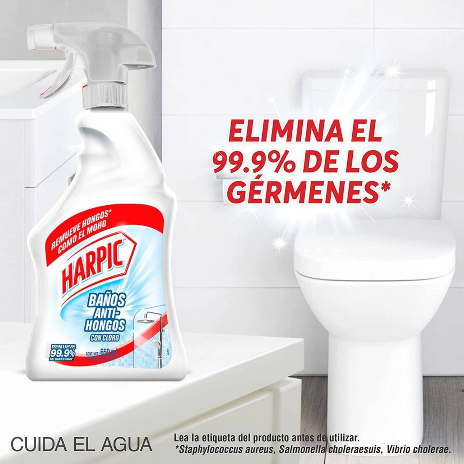 Limpiador Harpic para Baños Anti Hongos 650 ml