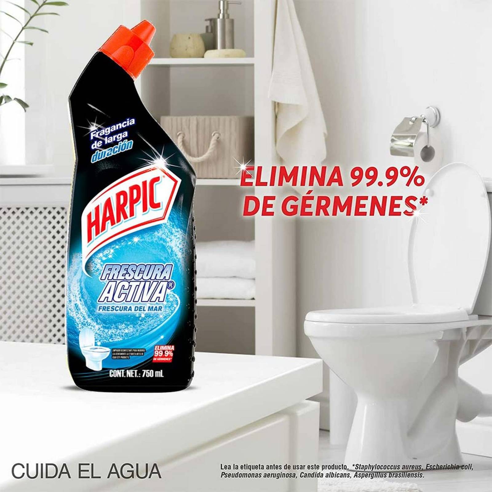 Desinfectante para Inodoros Harpic Frescura del Mar 750 ml