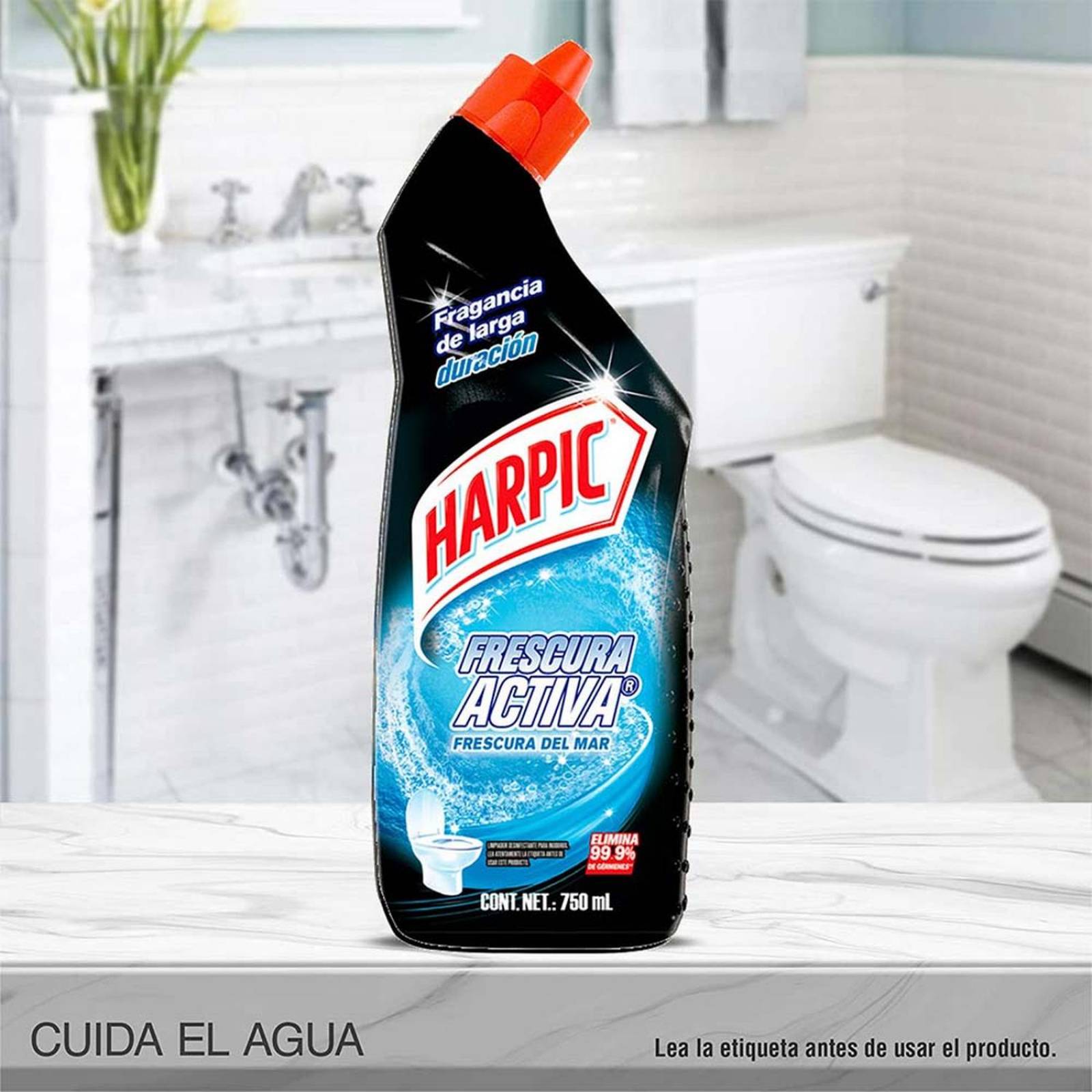 Desinfectante para Inodoros Harpic Frescura del Mar 750 ml