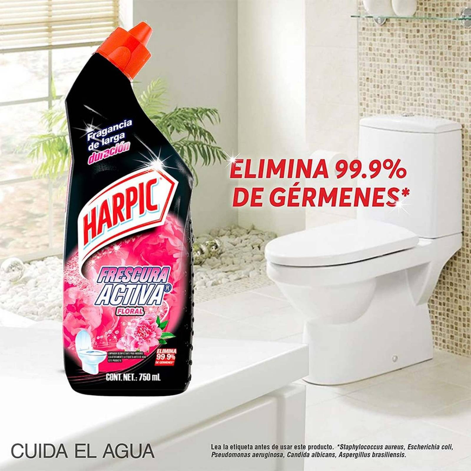 Desinfectante para Inodoros Harpic Floral 750 ml 