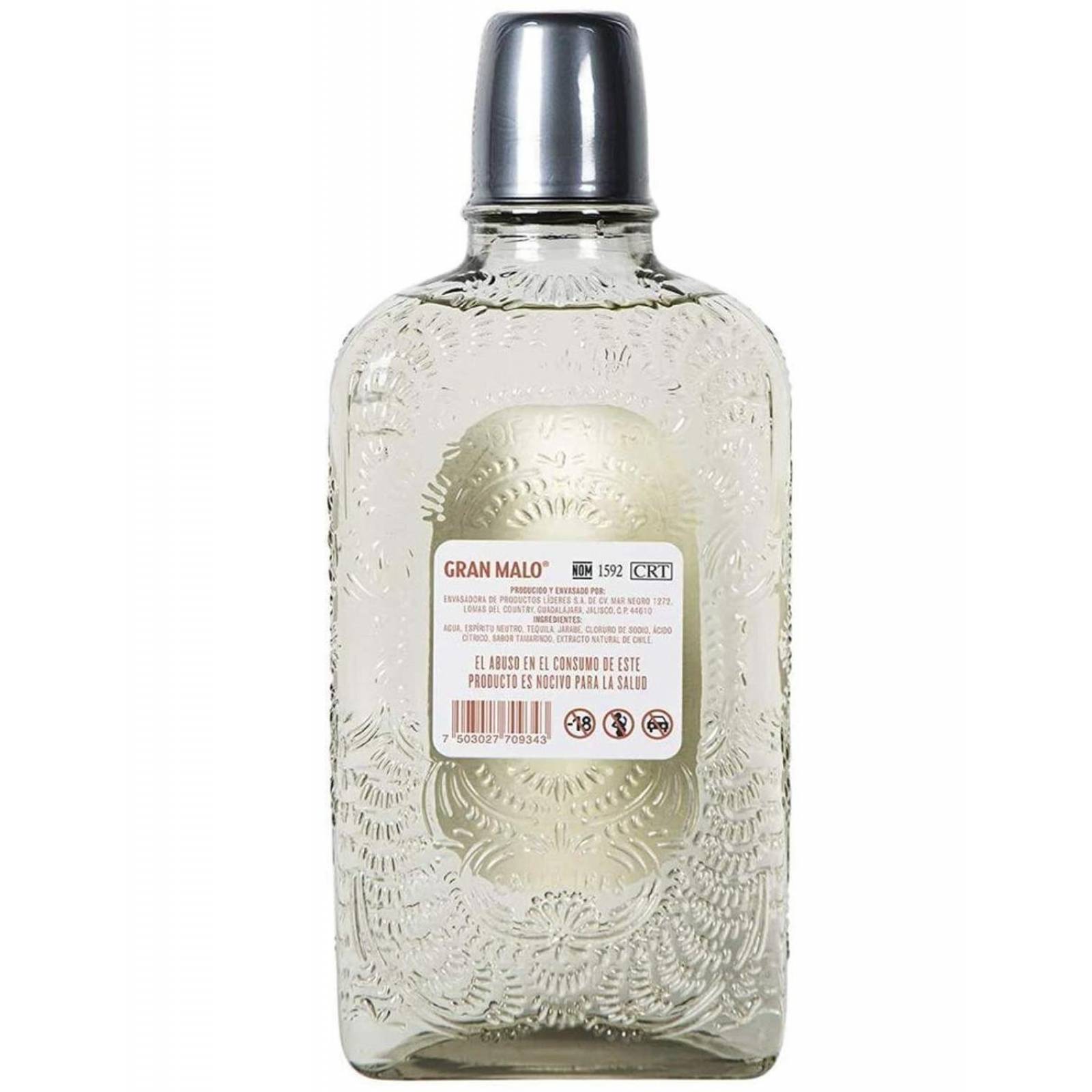 Pack de 4 Licor de Tequila Gran Malo Tamarindo 750 ml 