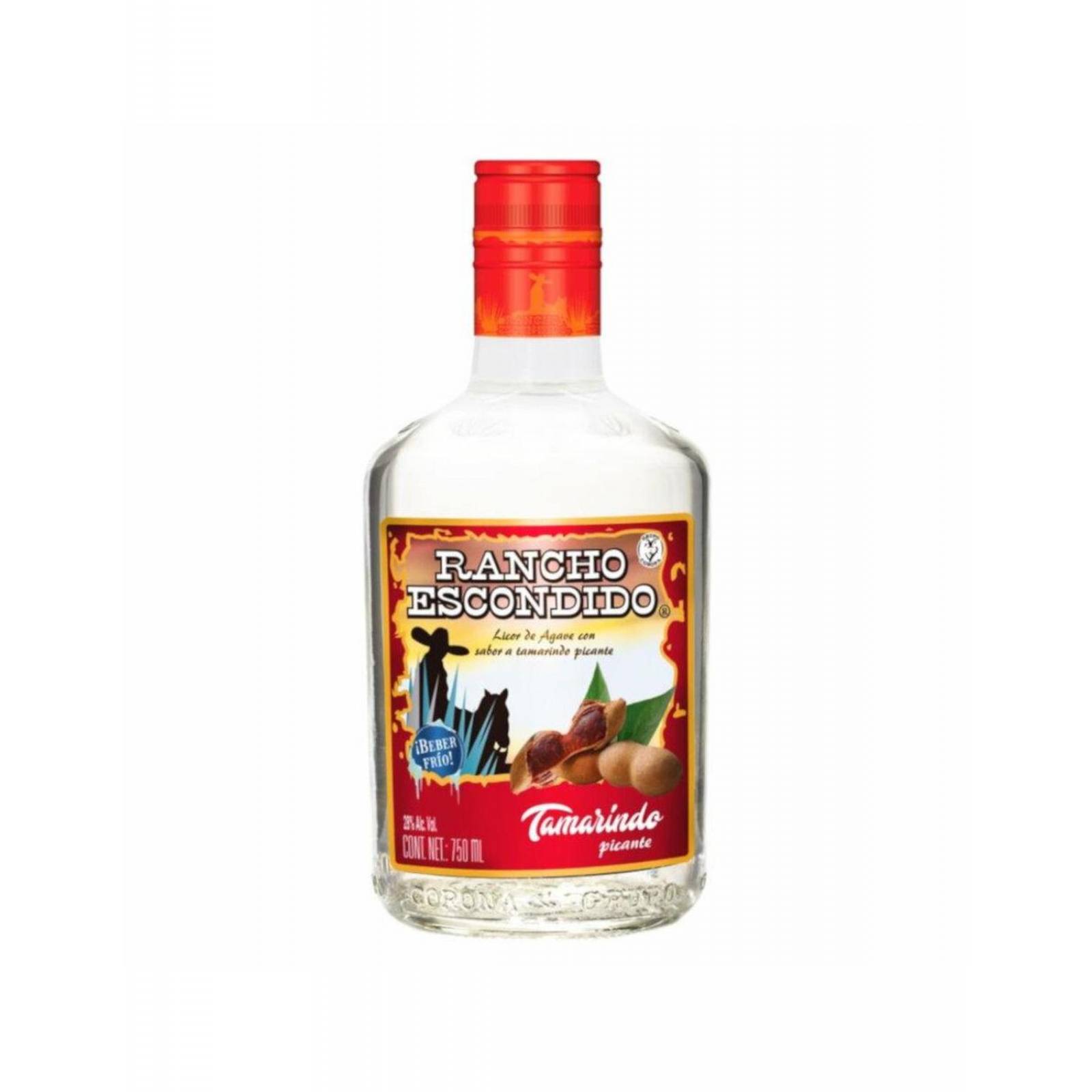 Pack de 12 Licor de Agave Rancho Escondido Tamarindo 750 ml 