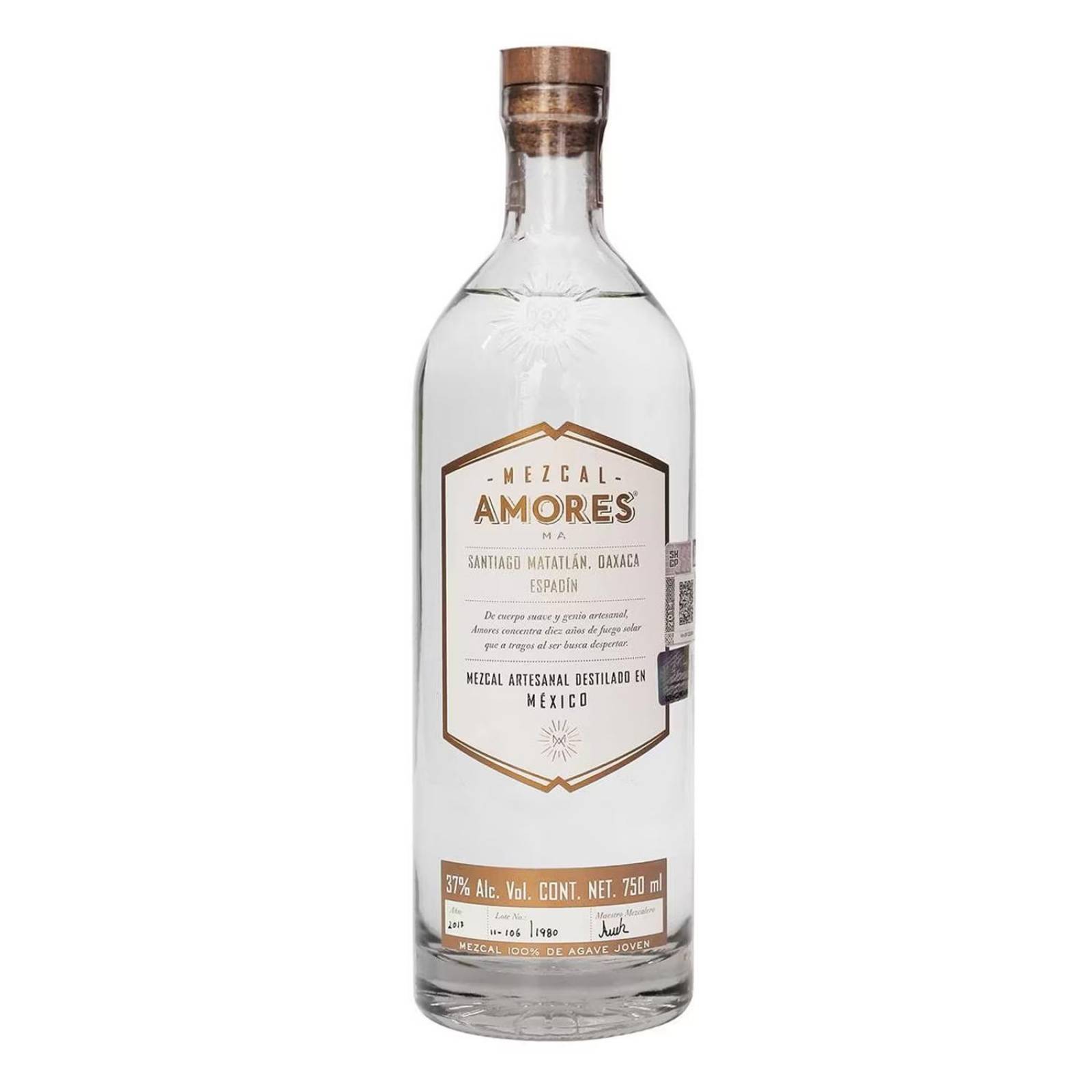 Mezcal Amores Joven Espadín 750 ml 