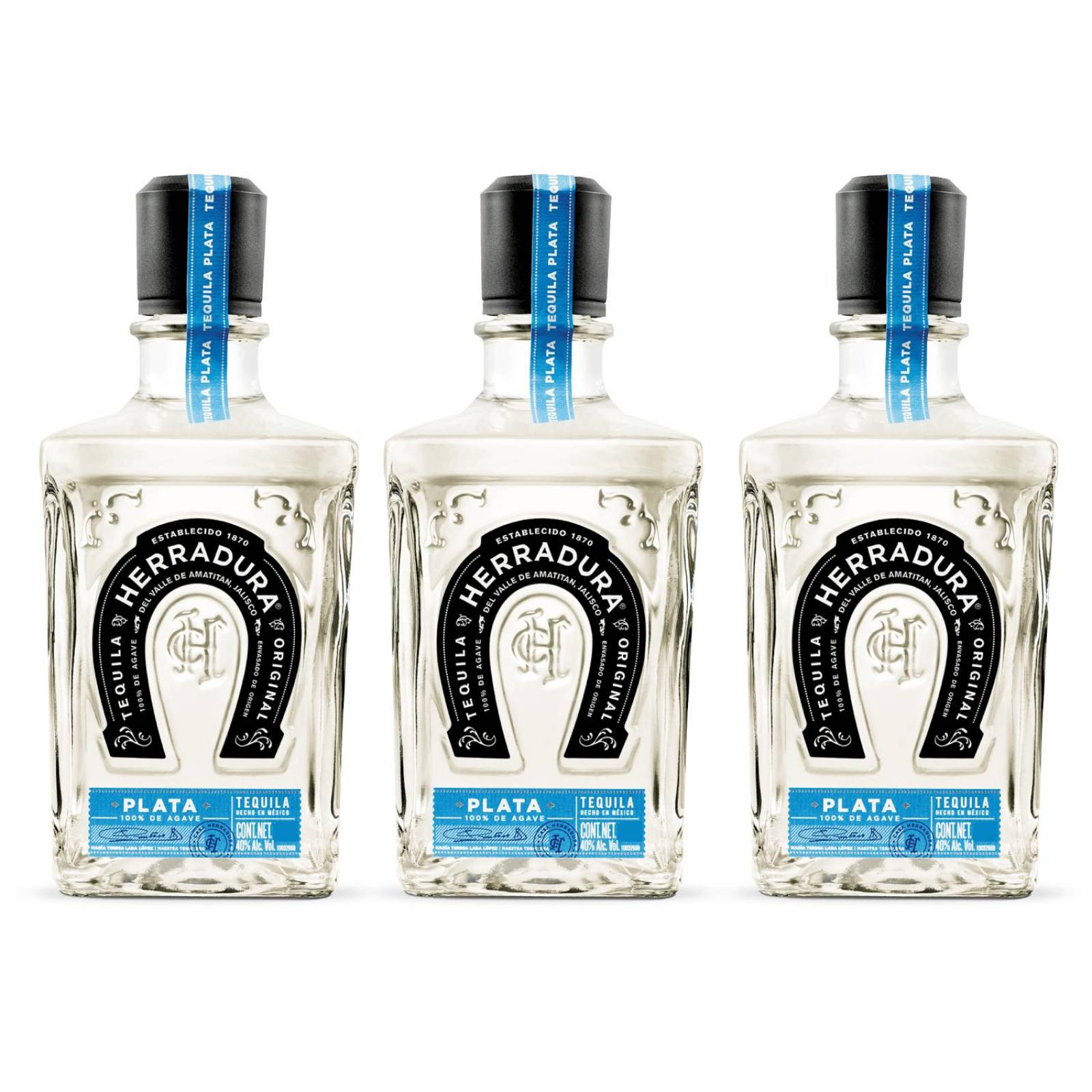 3x2 Tequila Herradura Plata 700 ml 