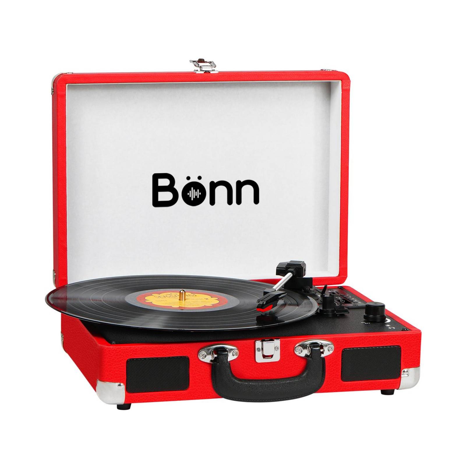 Tocadiscos Bonn Bluetooth Rojo 