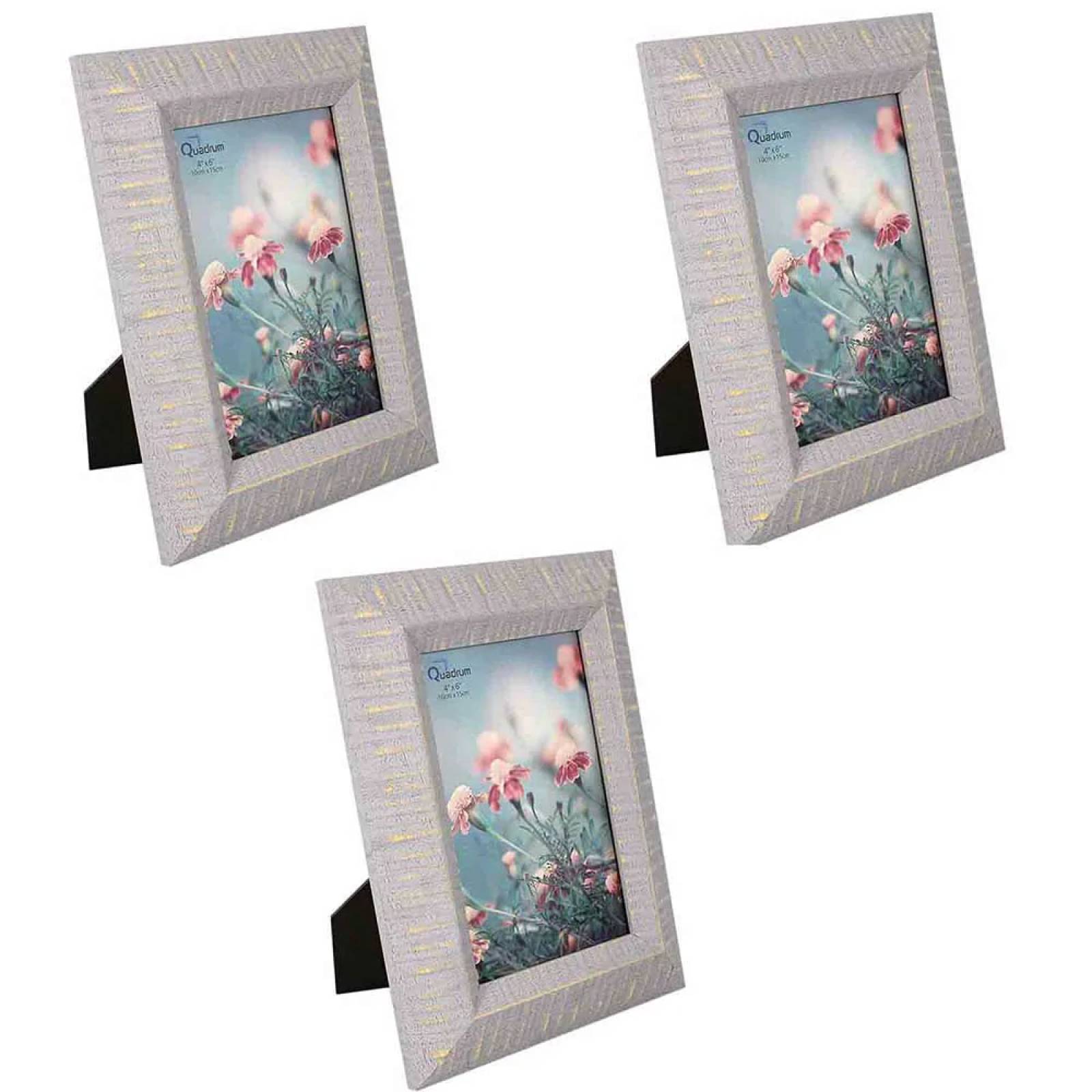 SET PORTARRETRATO 4X6 MATILDA JACARANDA 3 PZS 20.4X2.5X15.5CM