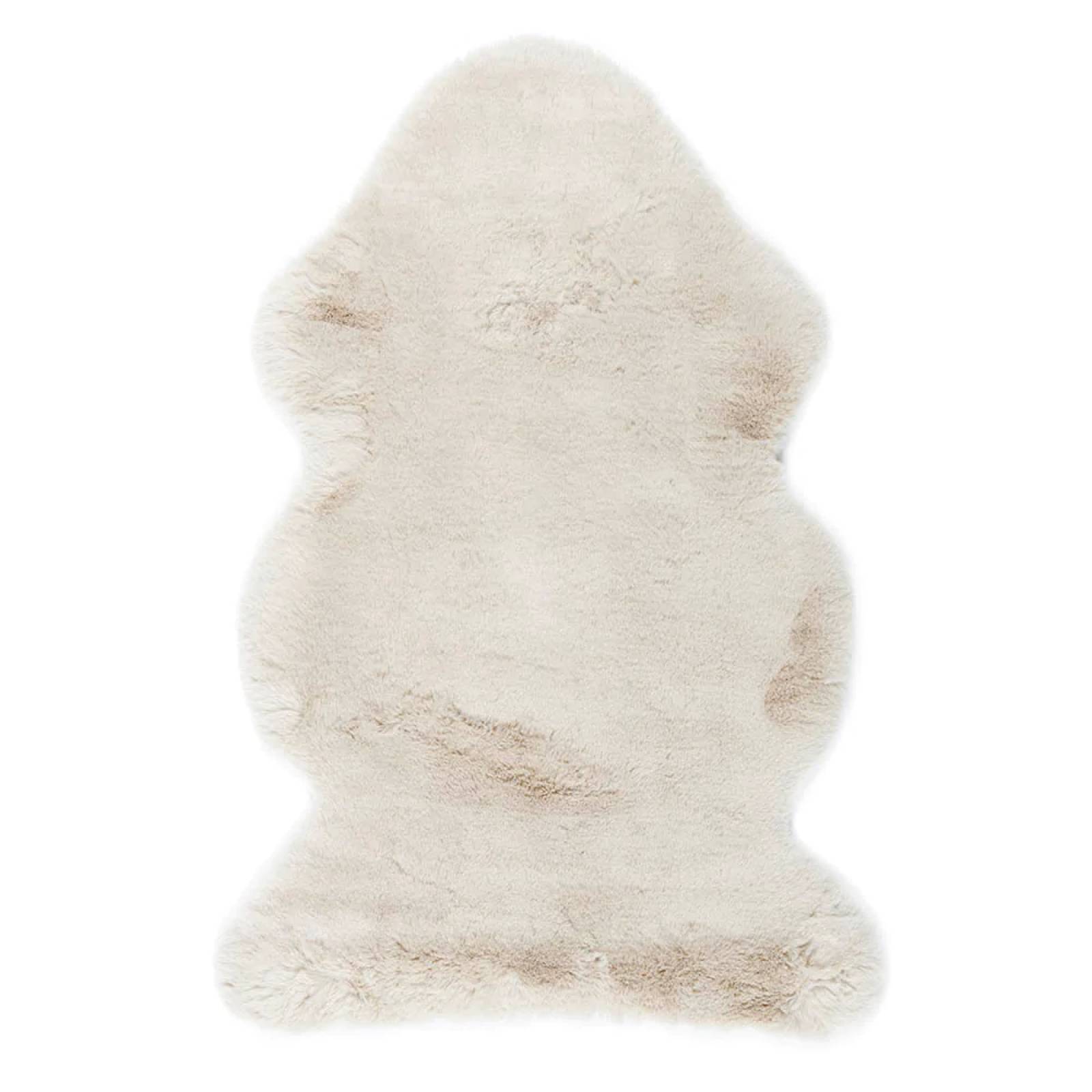 TAPETE DECORATIVO FLOKI 2 PZS BEIGE POLIESTER 60X90CM 60X90X3CM