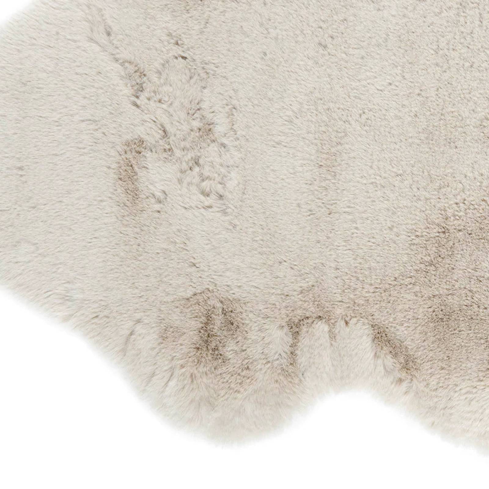 TAPETE DECORATIVO FLOKI 2 PZS BEIGE POLIESTER 60X90CM 60X90X3CM