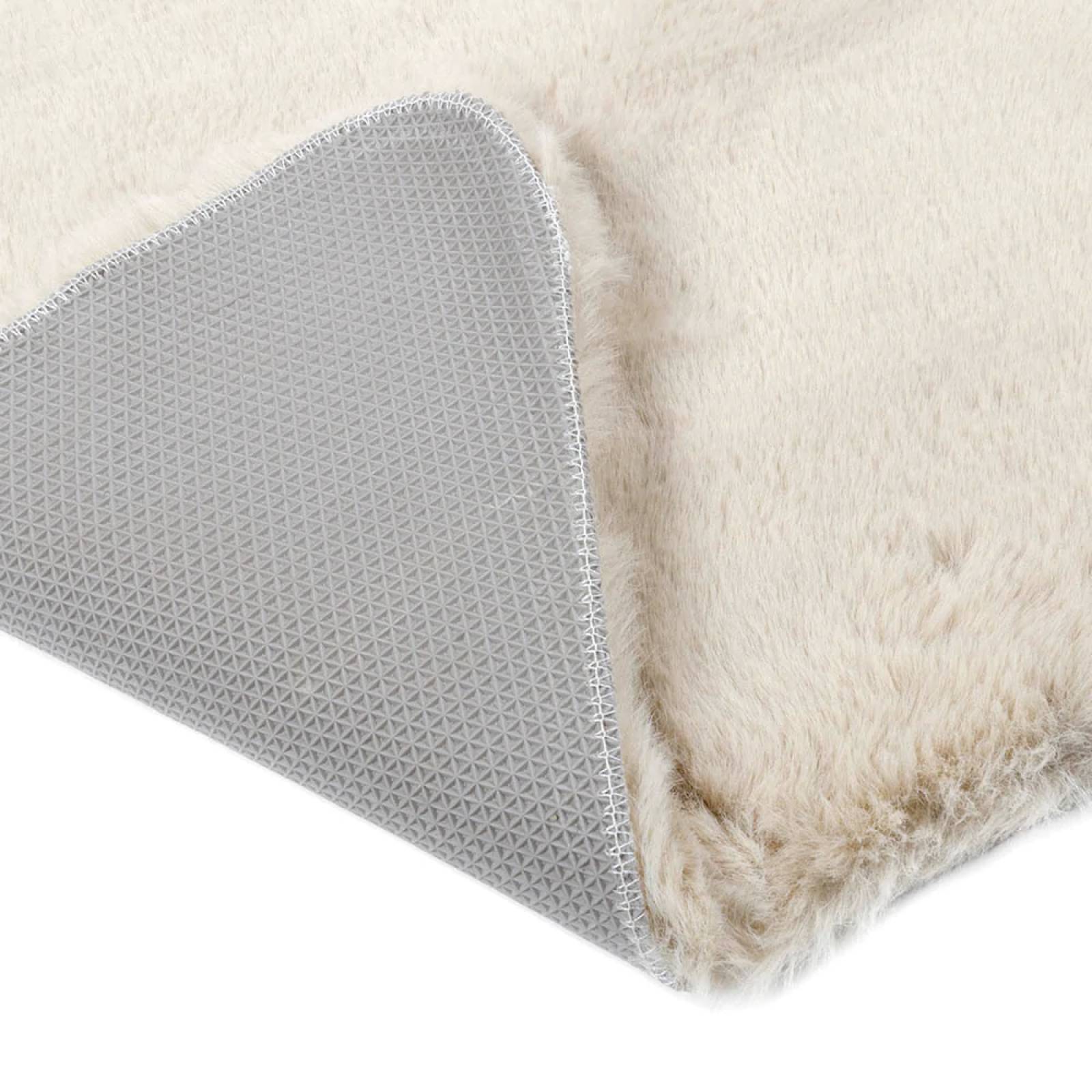 TAPETE DECORATIVO FLOKI 2 PZS BEIGE POLIESTER 60X90CM 60X90X3CM