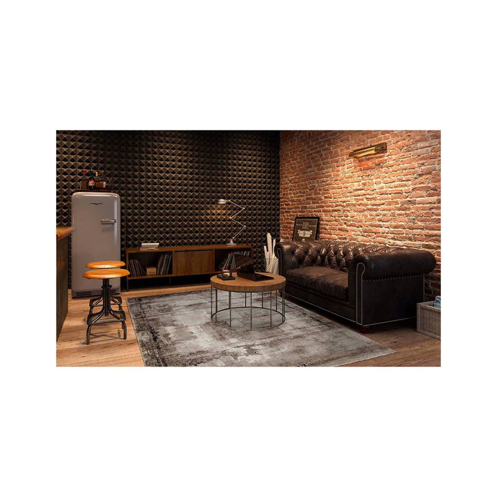 TAPETE DECORATIVO HOLGER GRIS POLIPROPILENO 120X180CM 200X290X1CM