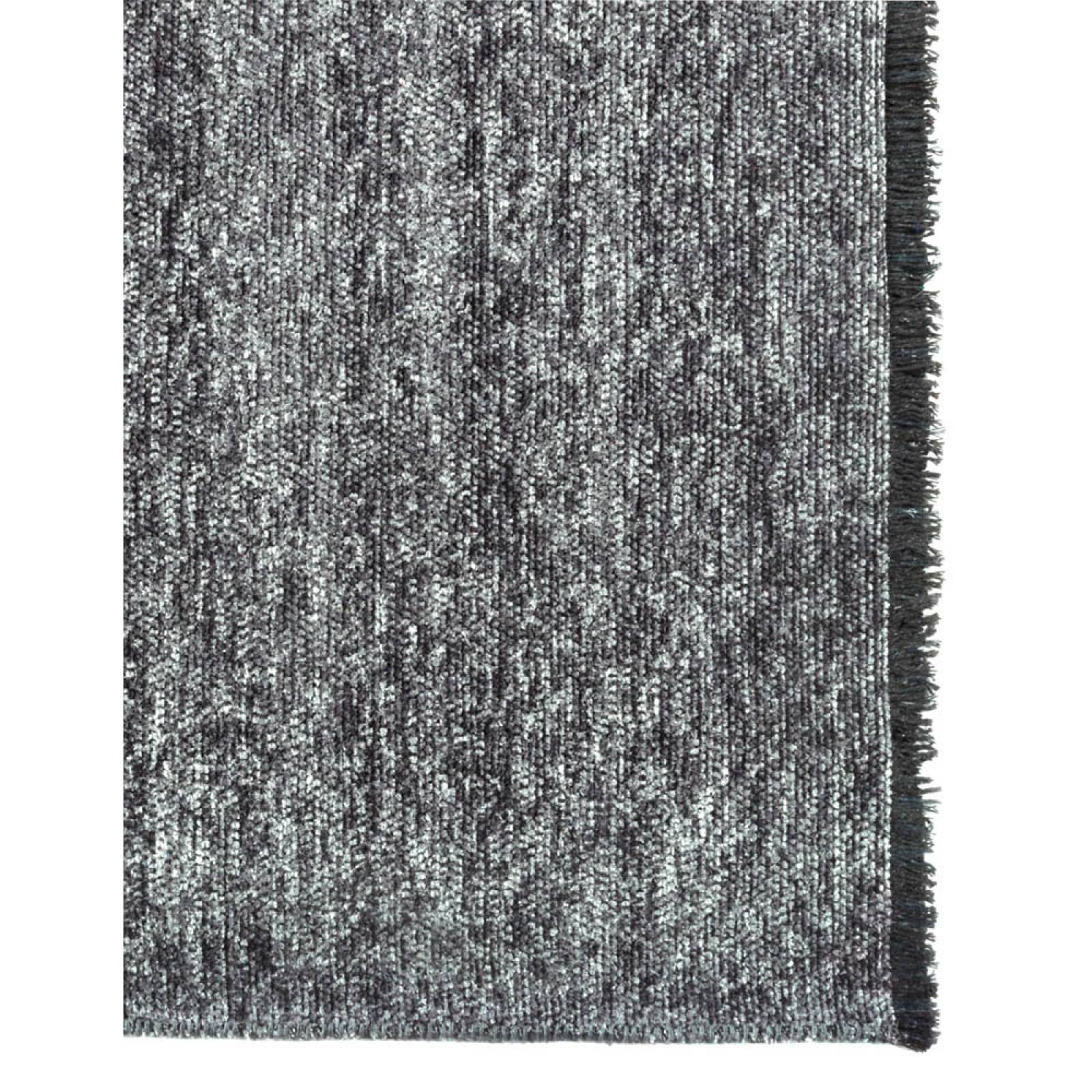 TAPETE DECORATIVO HRAFN GRIS POLIESTER 118X180CM 155X230X1CM