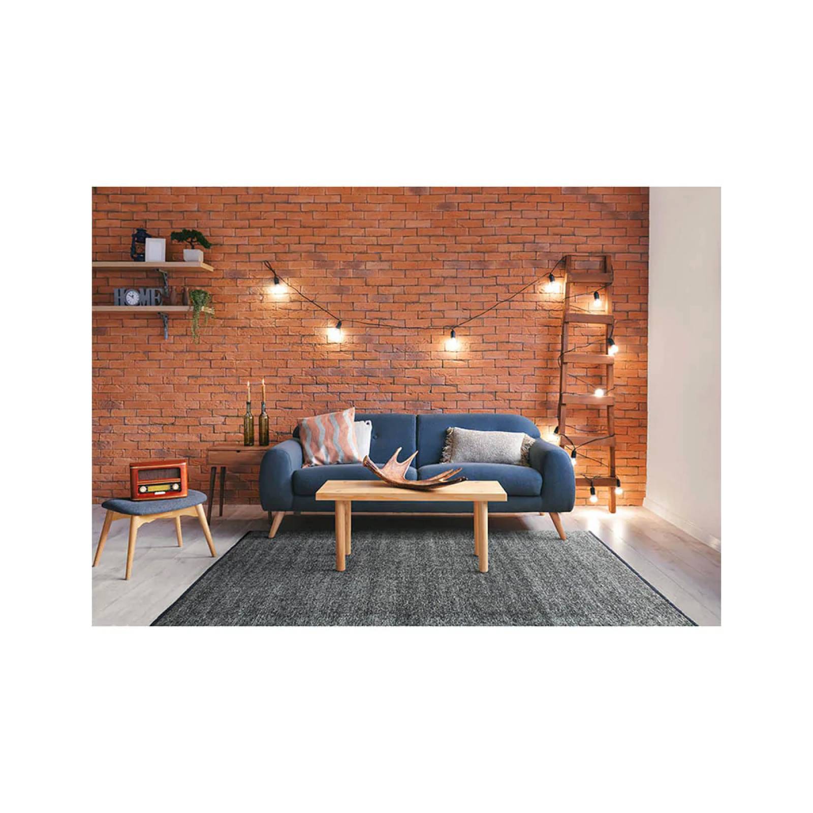 TAPETE DECORATIVO HRAFN GRIS POLIESTER 118X180CM 235X340X1CM