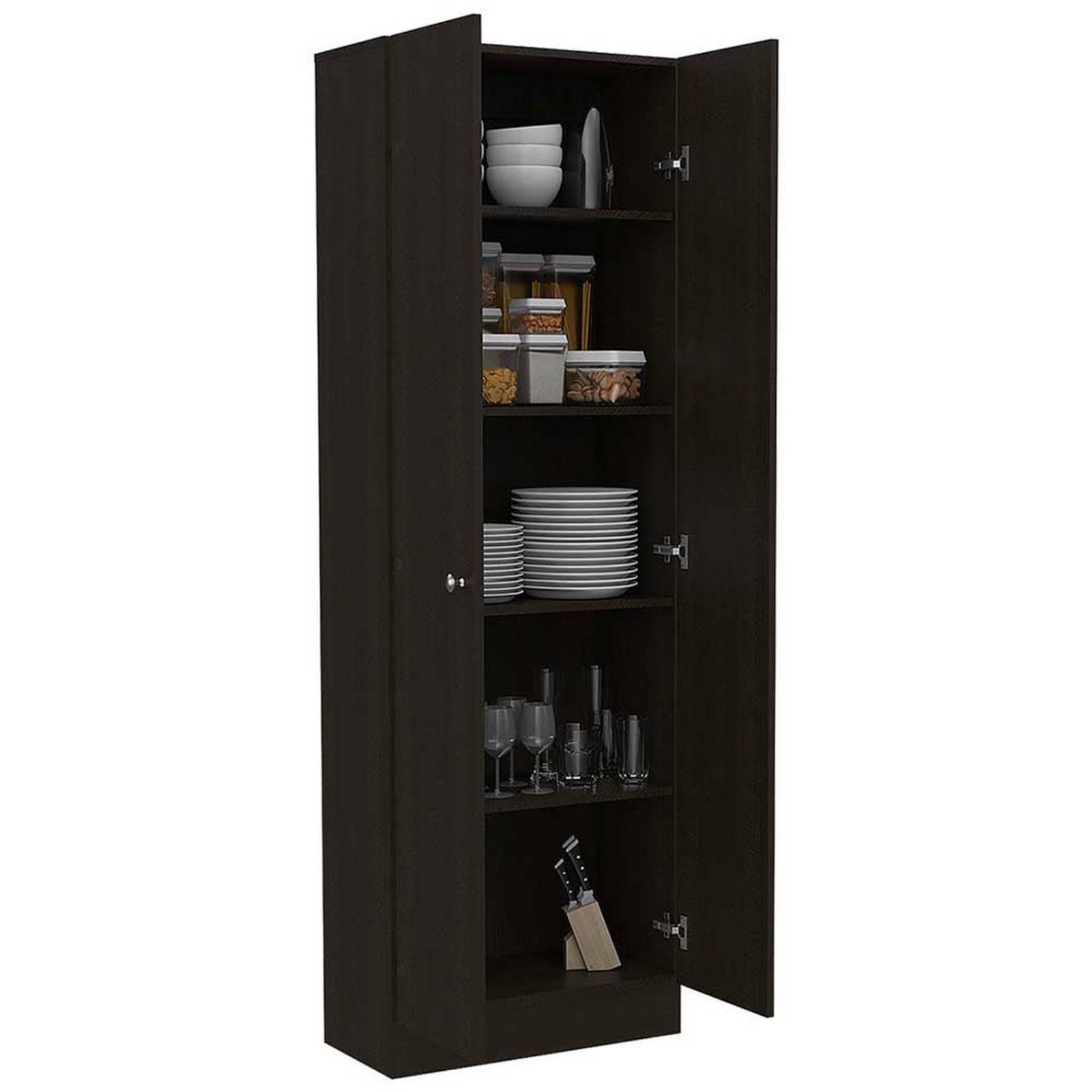 ALACENA COCINA RICKER CHOCOLATE 60X30.2X180CM Melamina
