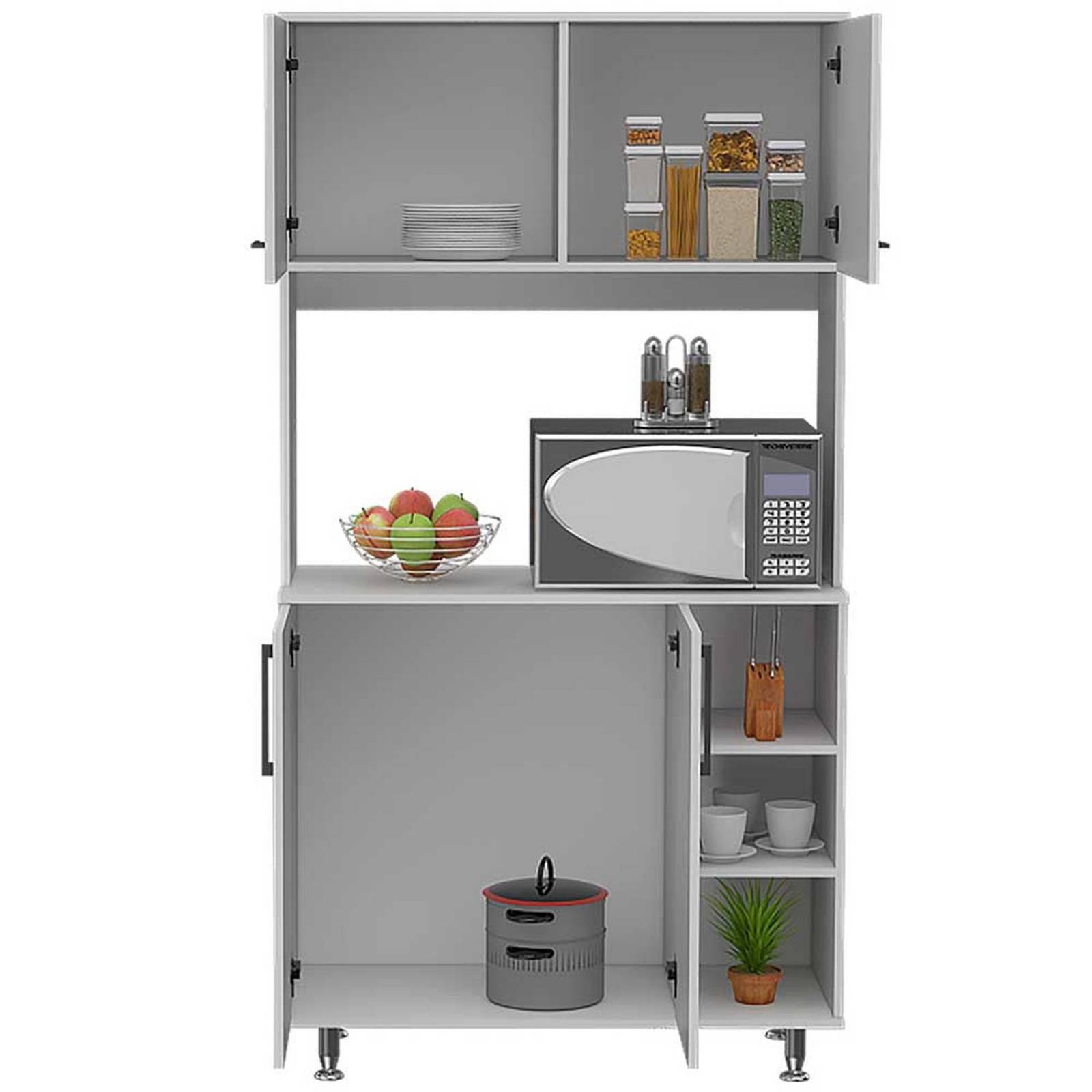 ALACENA COCINA KNUT BLANCA 95 95X40X180CM Blanco Melamina